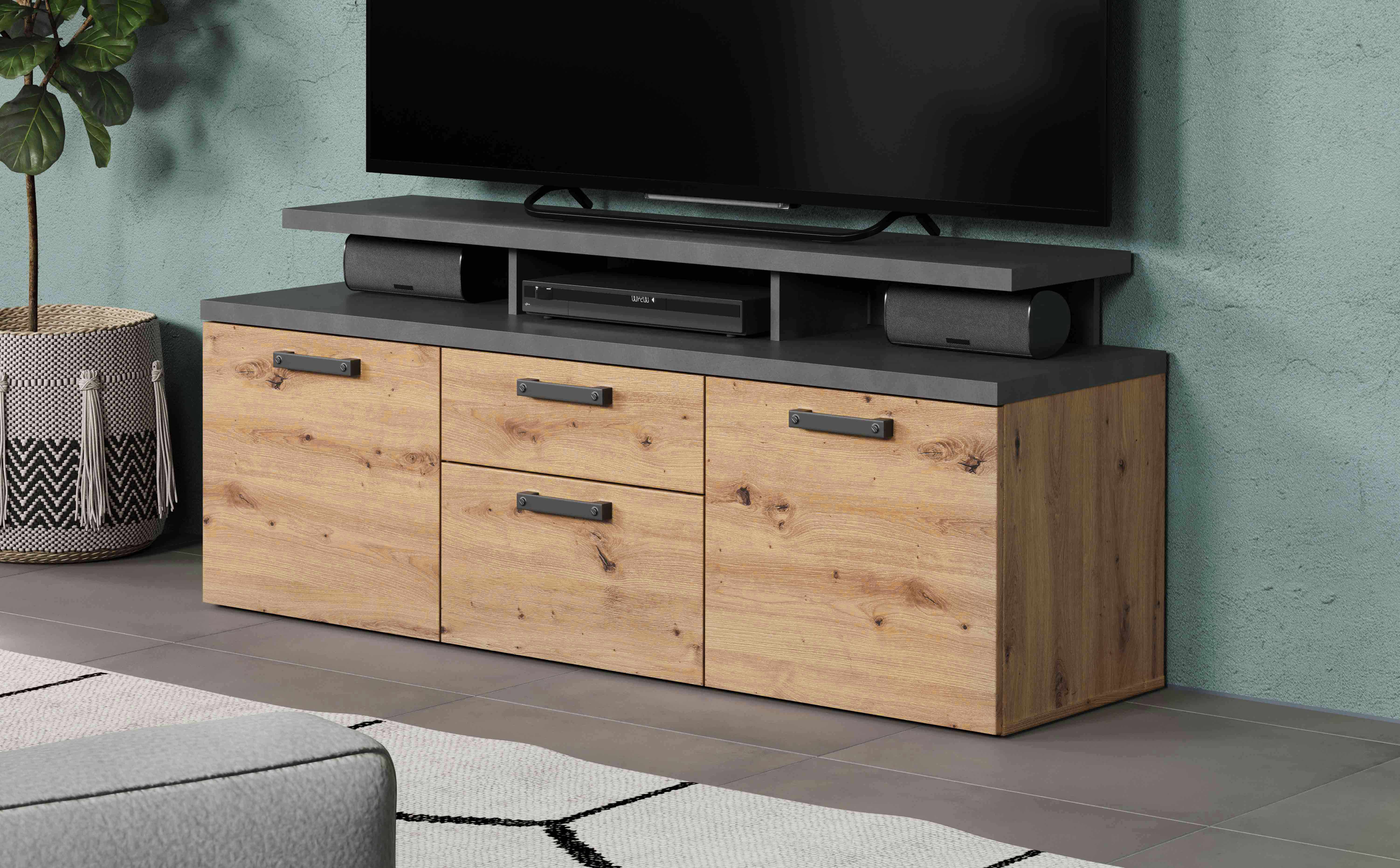 TV-Lowboard Artisan Eiche 151 cm - FOLLOW
