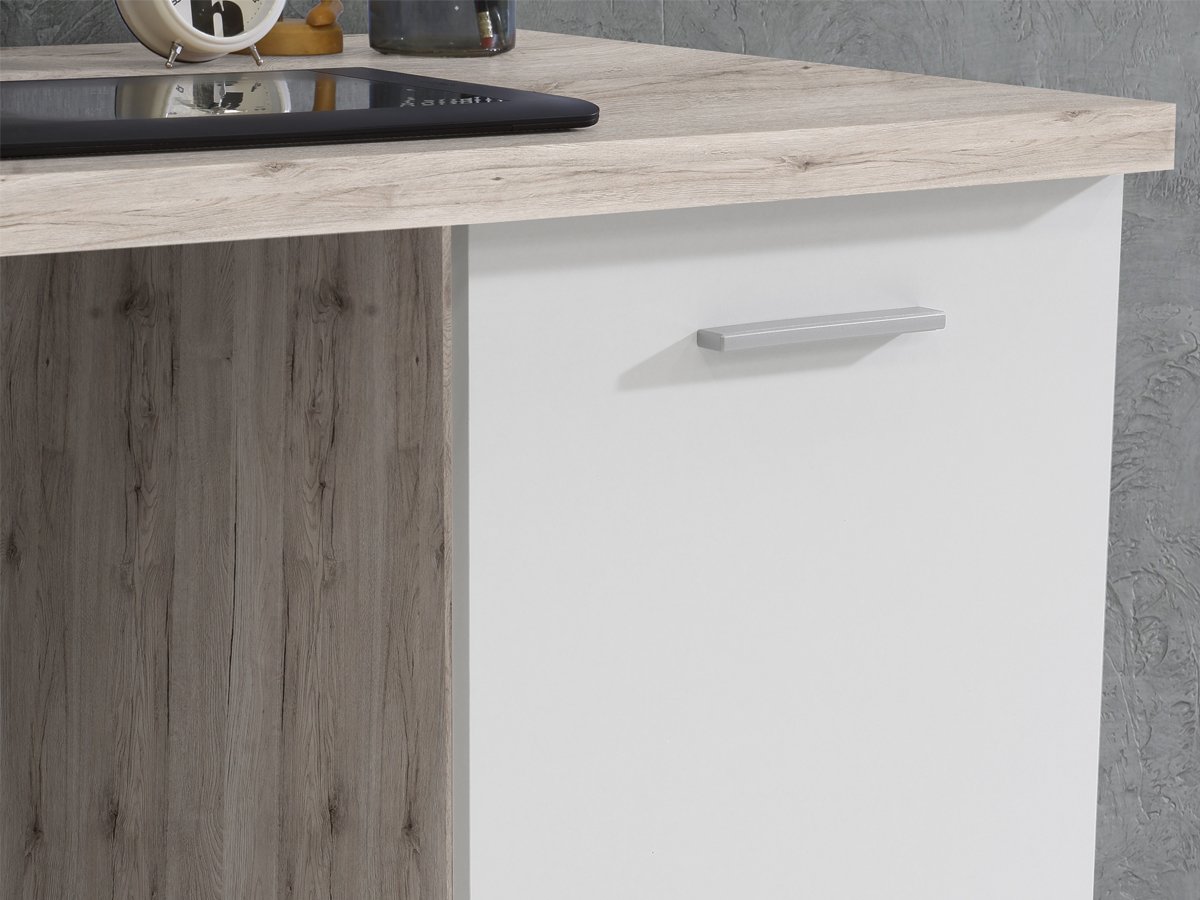 Computerschreibtisch Sandeiche/weiß 145 cm - NET