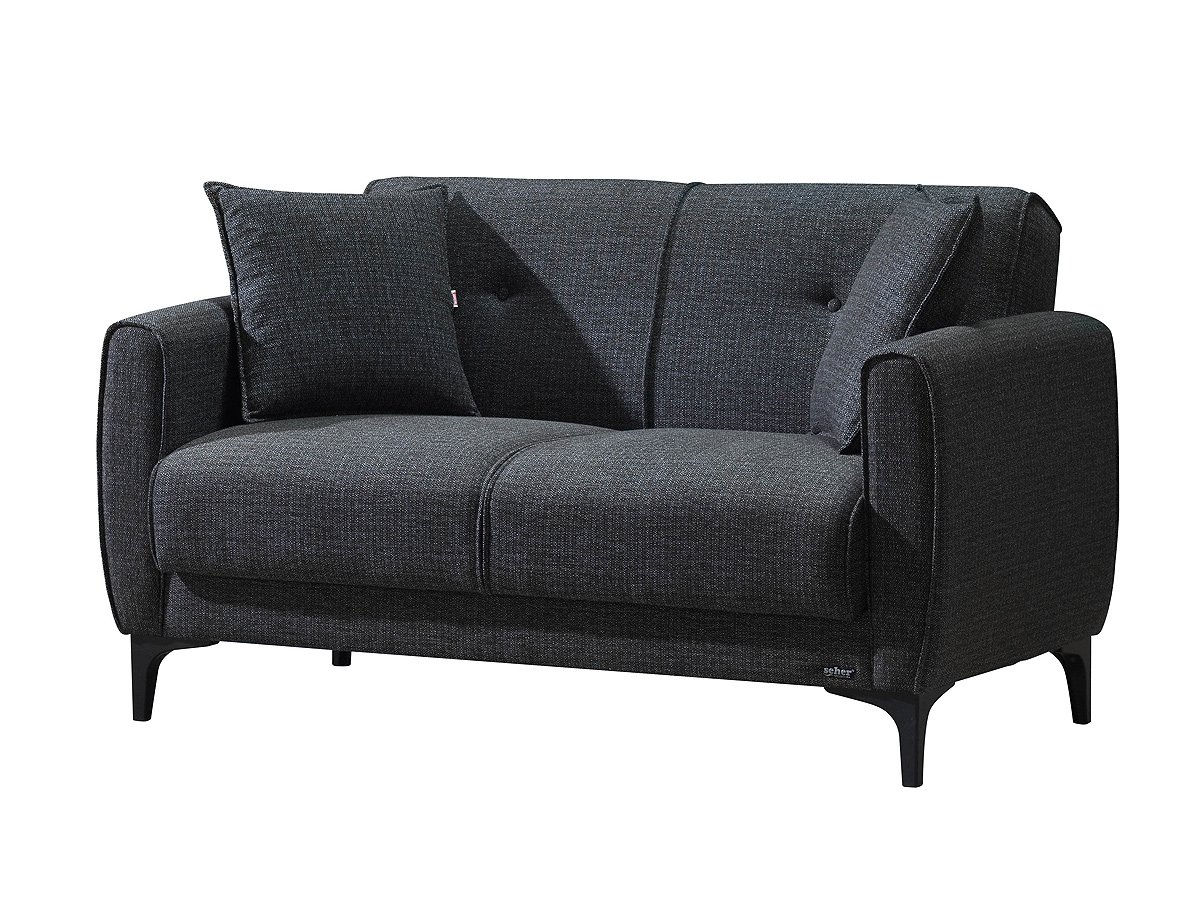 Einzelsofa 2-Sitzer anthrazit 138 cm Schlaffunktion - SAHIN Einzelsofa 2-Sitzer anthrazit 138 cm Schlaffunktion - SAHIN
