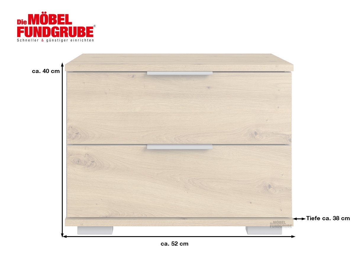 Nachttisch Artisan Eiche 52 cm x 38 cm - EASY PLUS