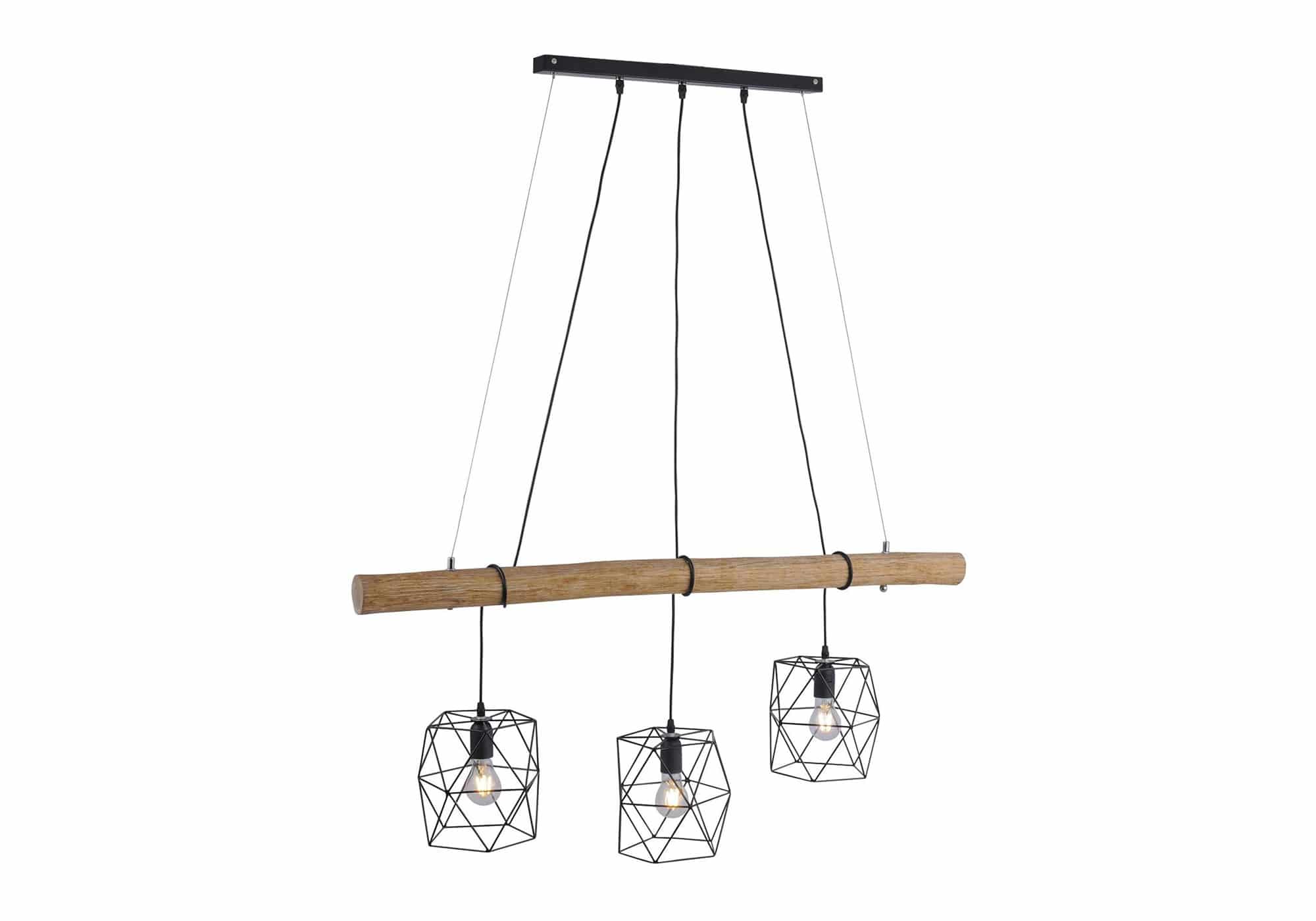 Hängelampe 120 cm - Metallgitter schwarz - EDGAR Hängelampe 120 cm - Metallgitter schwarz - EDGAR