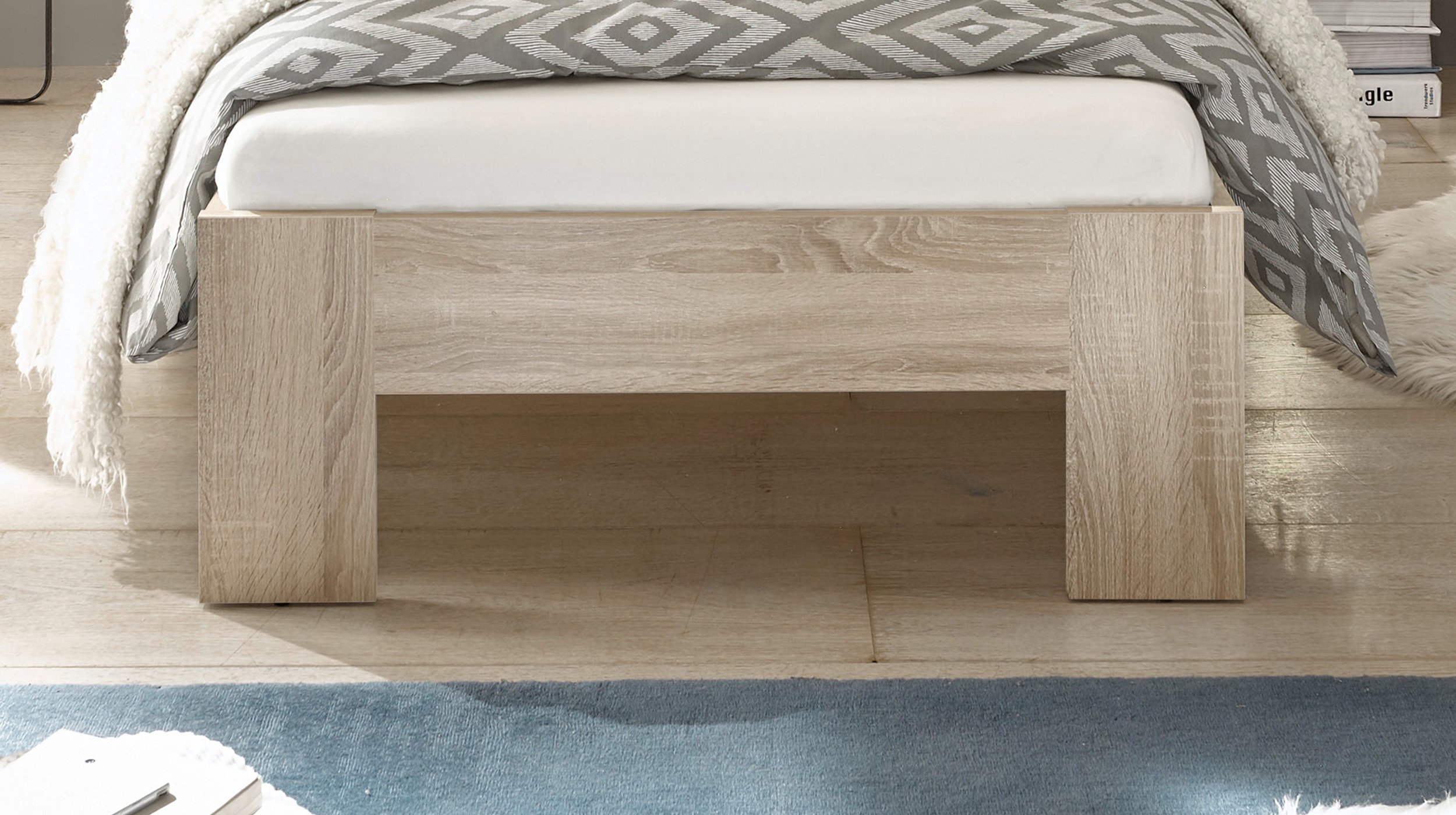 Futonbett 90 x 200 cm Sonoma Eiche - CANNES