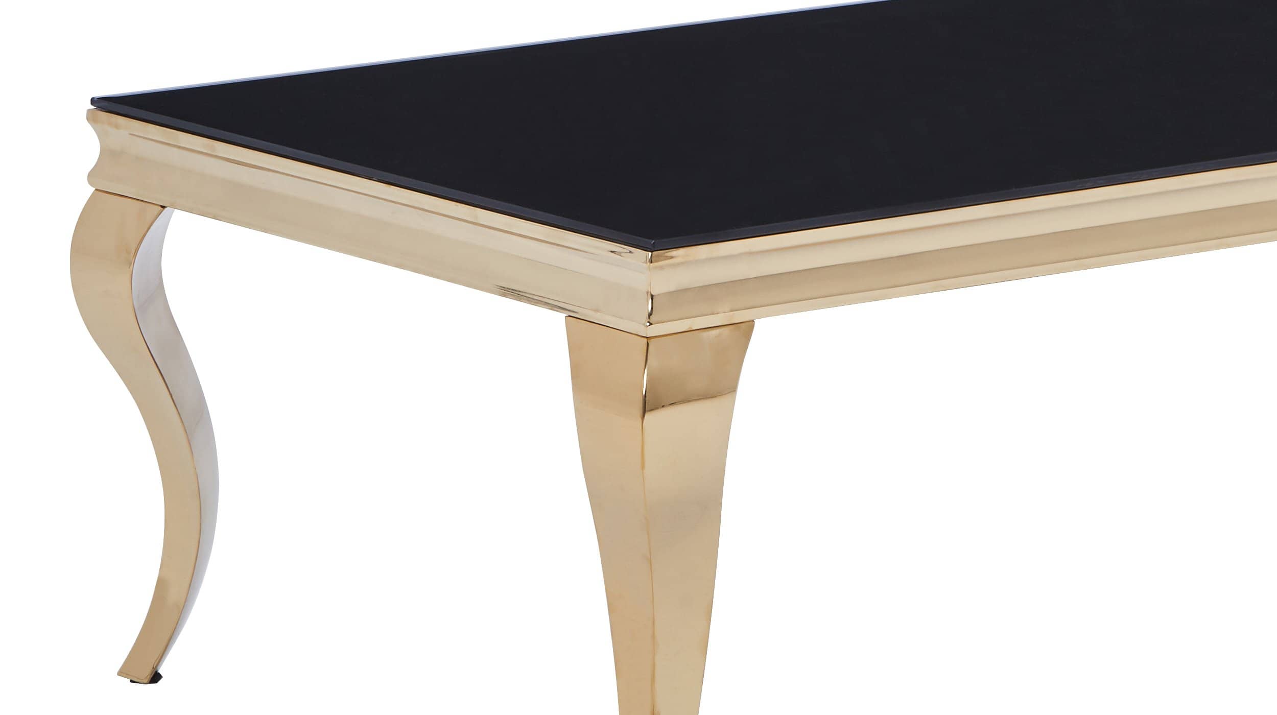 Couchtisch Glasplatte schwarz 115 x 65 cm - BELKA