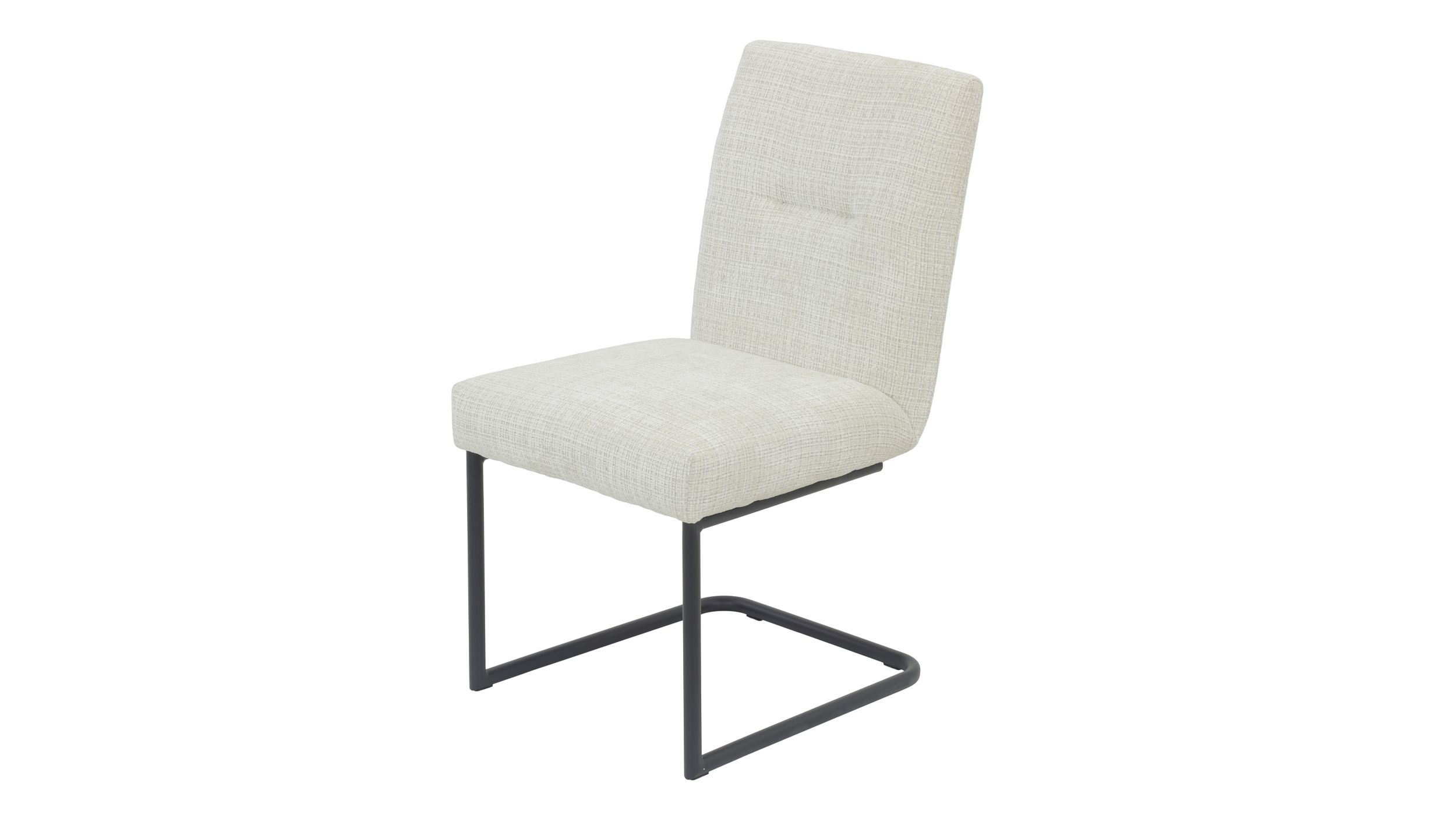 Schwingstuhl grau-beige Freischwinger Webstoff - CLEO Schwingstuhl grau-beige Freischwinger Webstoff - CLEO
