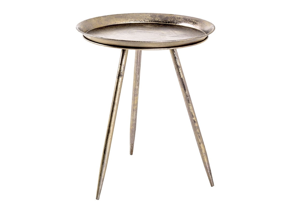 Beistelltisch bronze Metall - rund - 54 x 44 cm - HANS Beistelltisch Metall bronze 54 cm - HANS