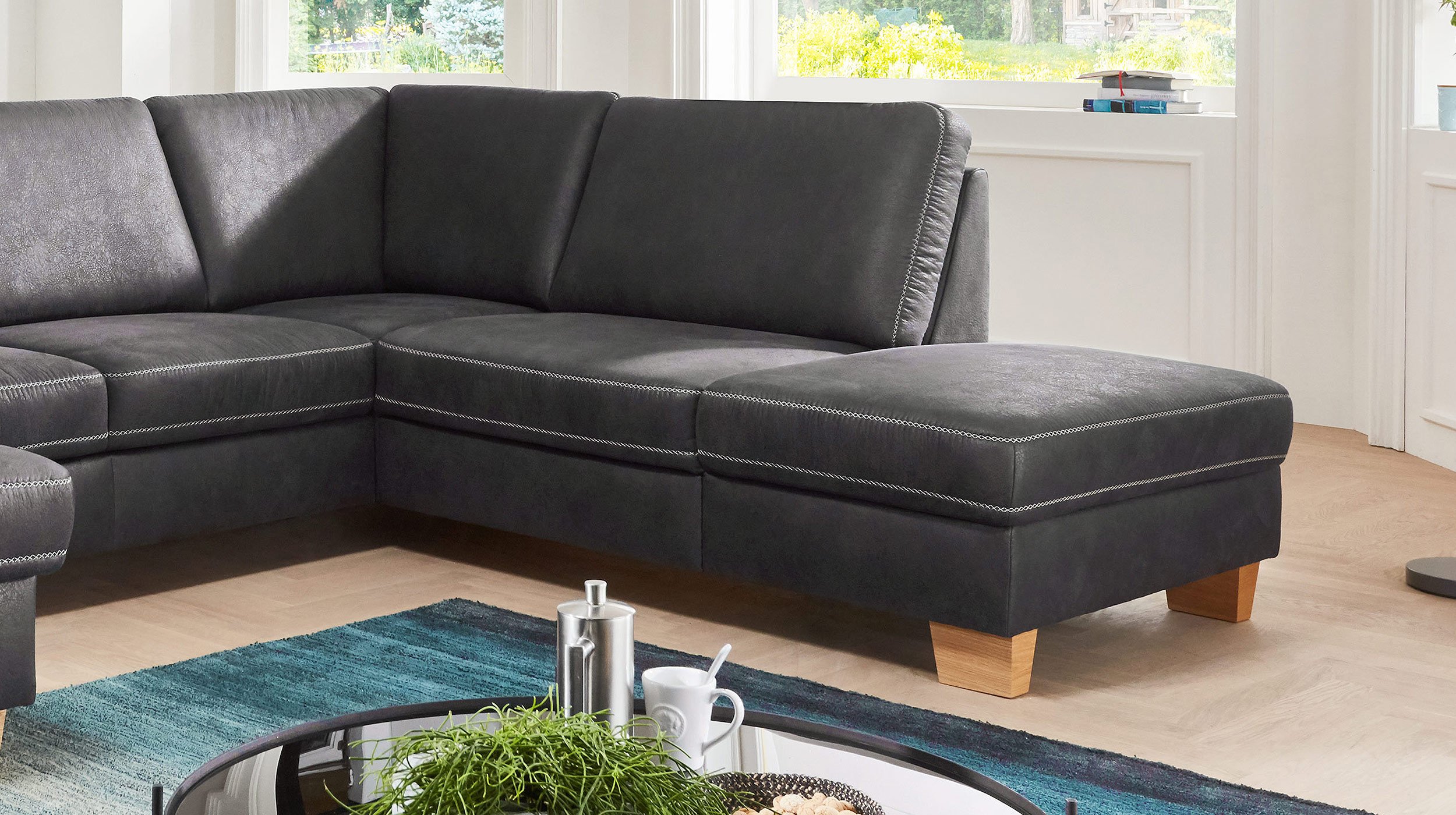 Couchliebe® Wohnlandschaft planbar - anthrazit - Basis Version - STICK