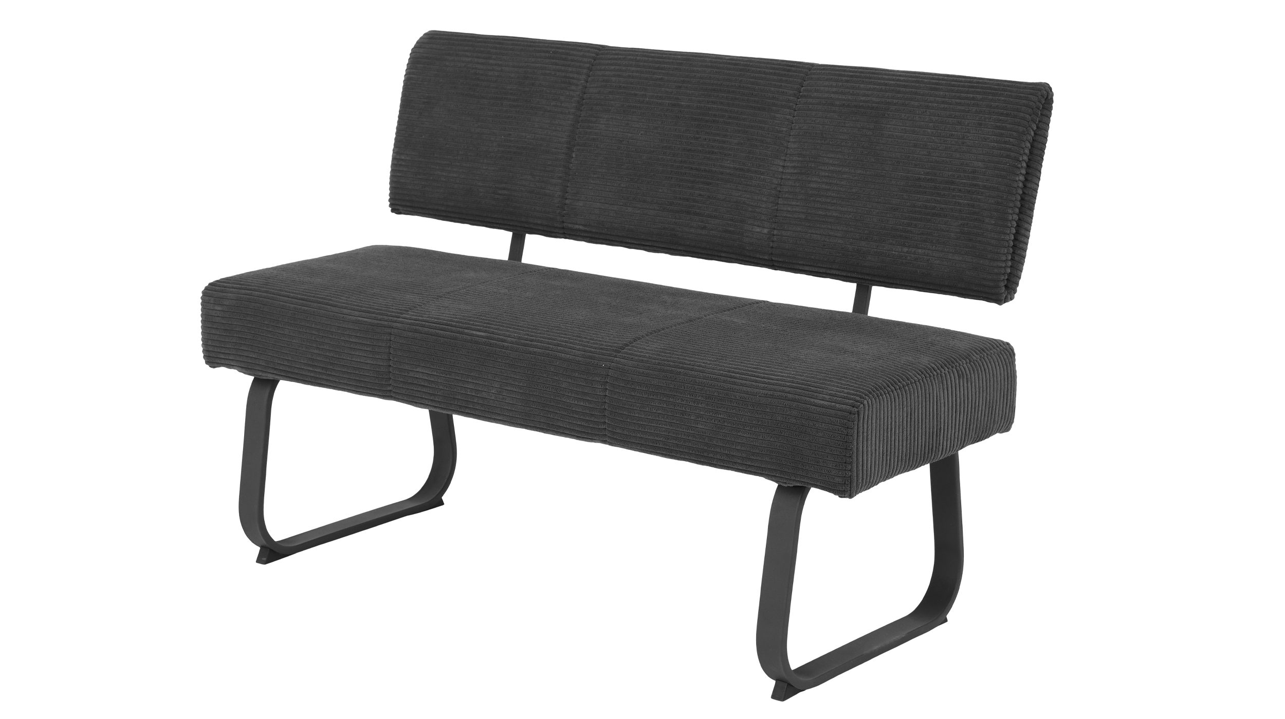 Sitzbank 140 cm Cordbezug anthrazit - OLESSA Sitzbank 140 cm Cordbezug anthrazit - OLESSA