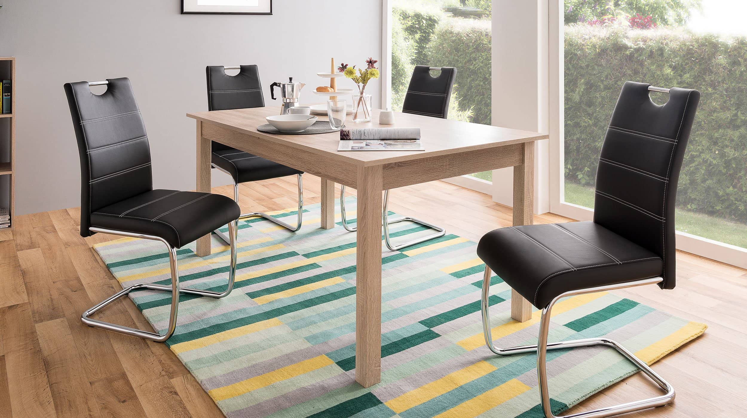 Esstisch 140 - 180 cm ausziehbar Sonoma Eiche - COBURG