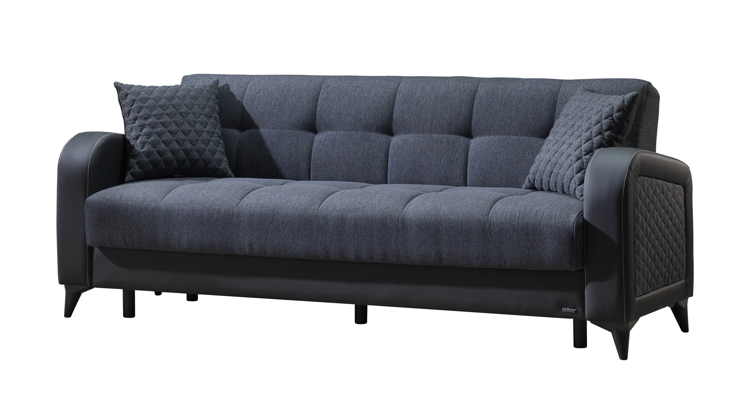 Einzelsofa 3-Sitzer 220 cm Sofa anthrazit Schlaffunktion - RIZA Einzelsofa 3-Sitzer 220 cm Sofa anthrazit Schlaffunktion - RIZA