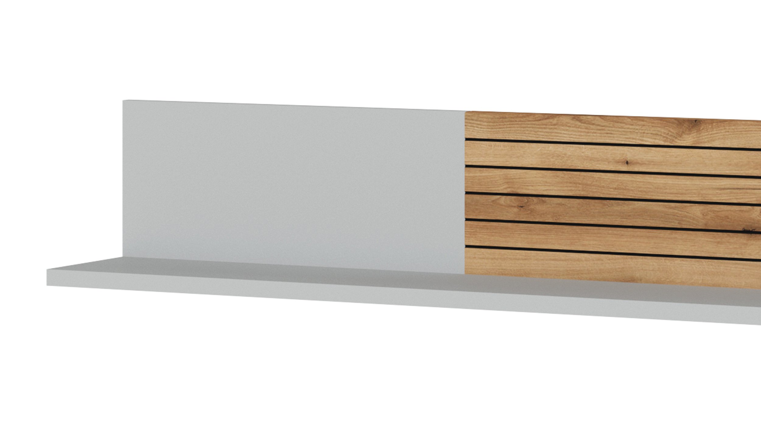 Wandboard lichtgrau - Coast Evoke Eiche 160 cm - ALVERNO