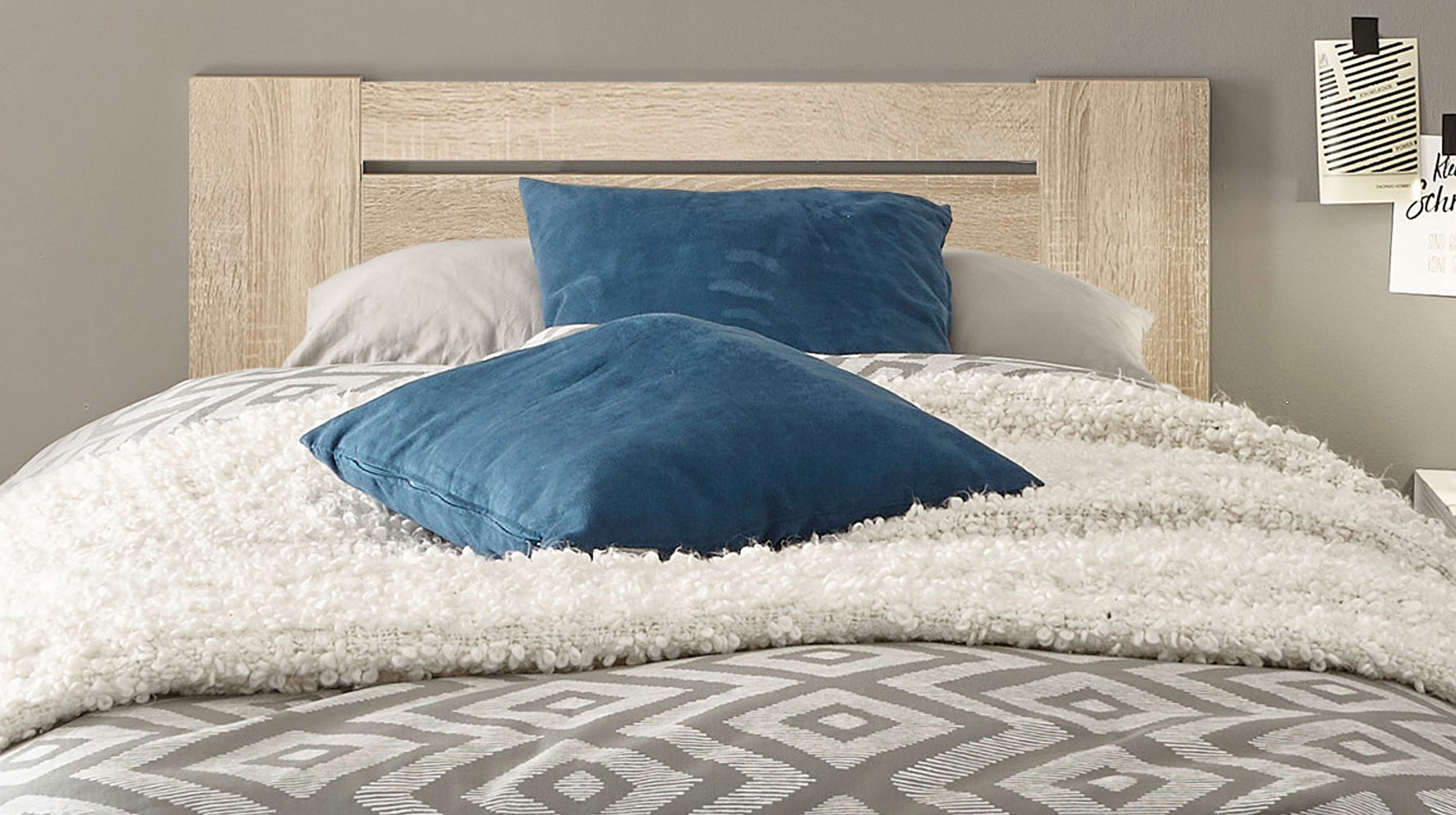 Futonbett 90 x 200 cm Sonoma Eiche - CANNES