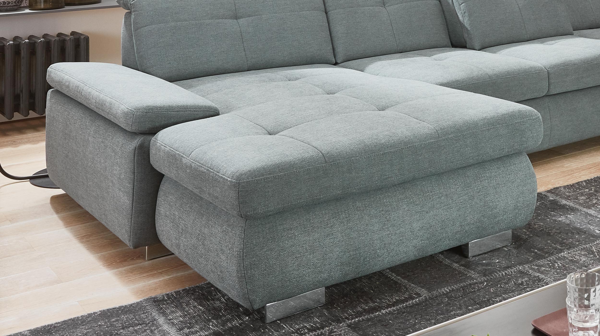 Couchliebe® Wohnlandschaft planbar - calido steel - Basis Version - APOLLO