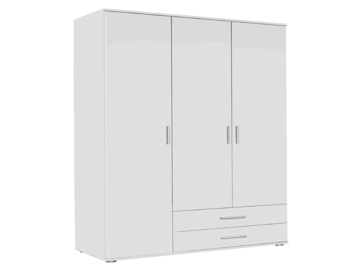  Kleiderschrank weiß 127 cm 3-türig - RASANT