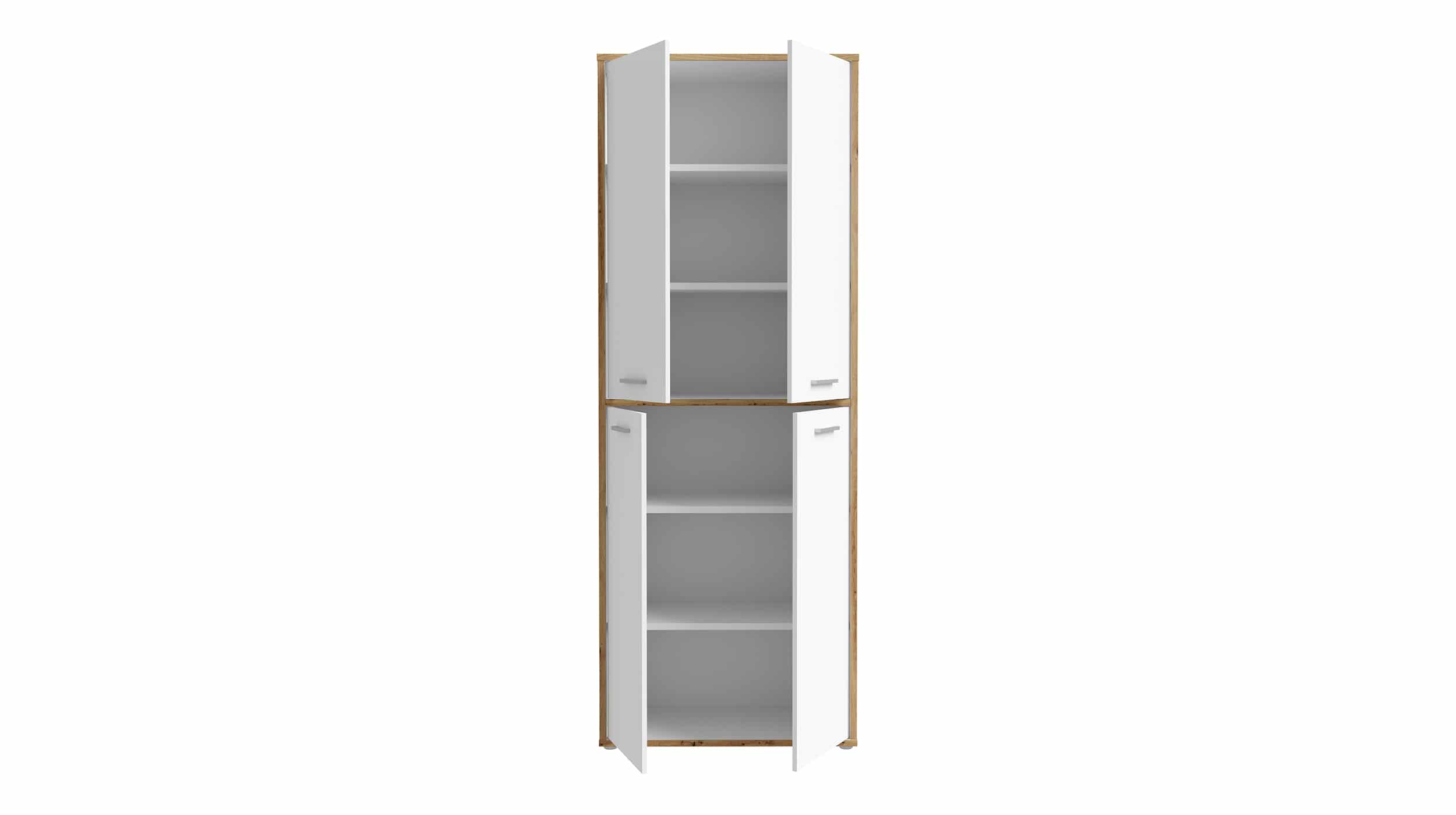 Mehrzweckschrank Artisan Eiche - weiß 226 cm - KEFLAVIK