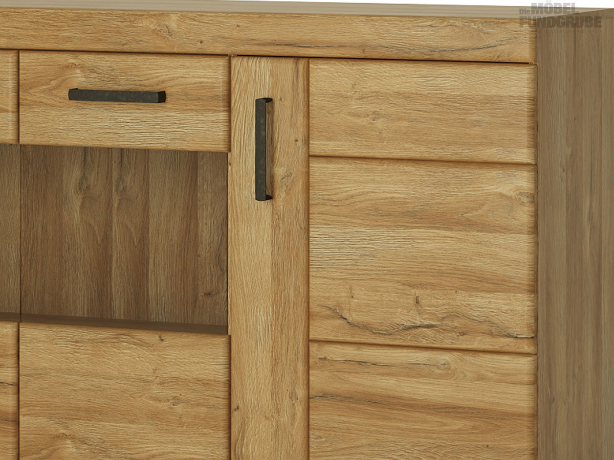 Sideboard Grandson Eiche 185 cm 4-türig - CORTINA