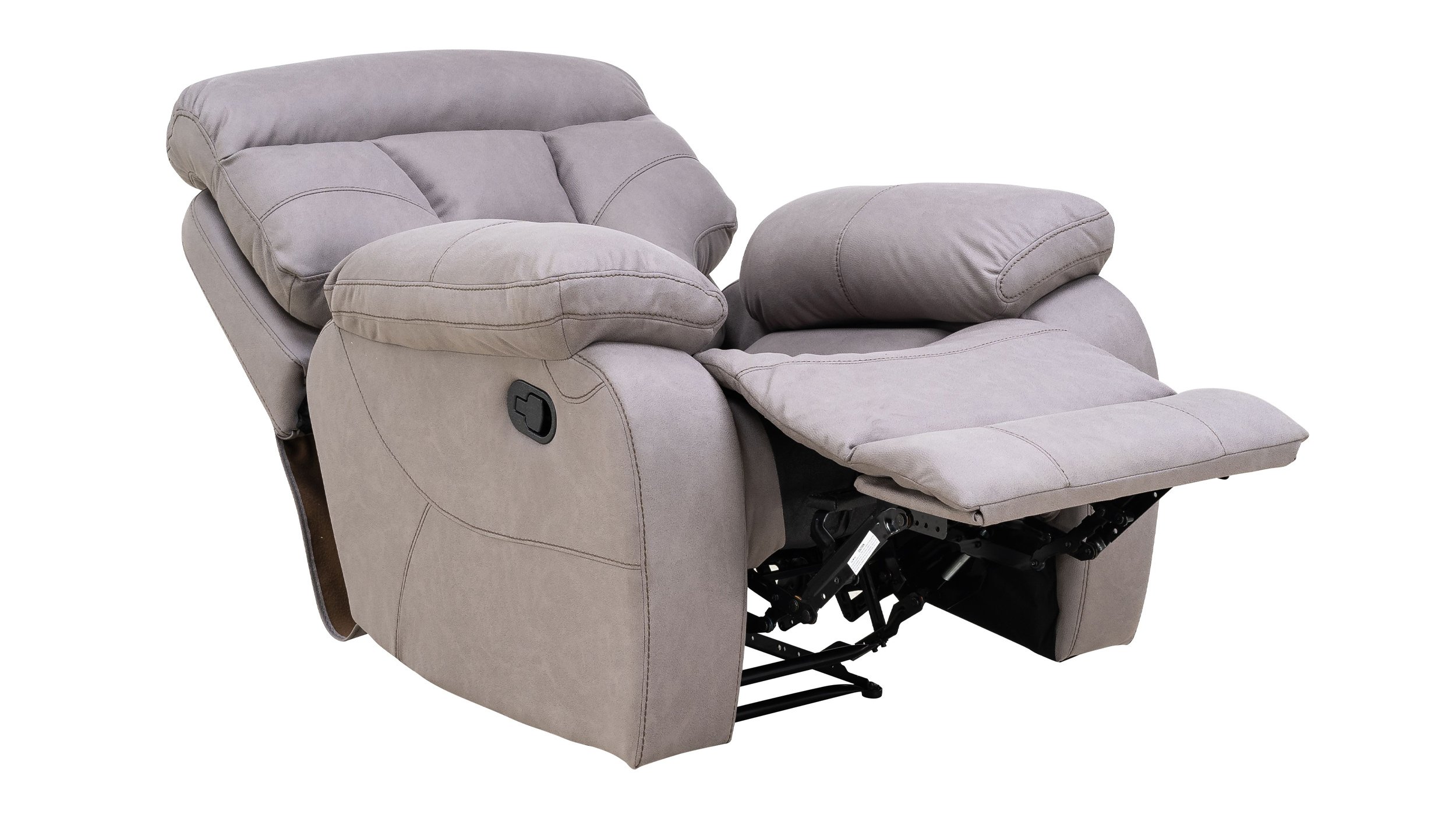 Fernsehsessel Microfaser grau - Relaxfunktion - SABINO