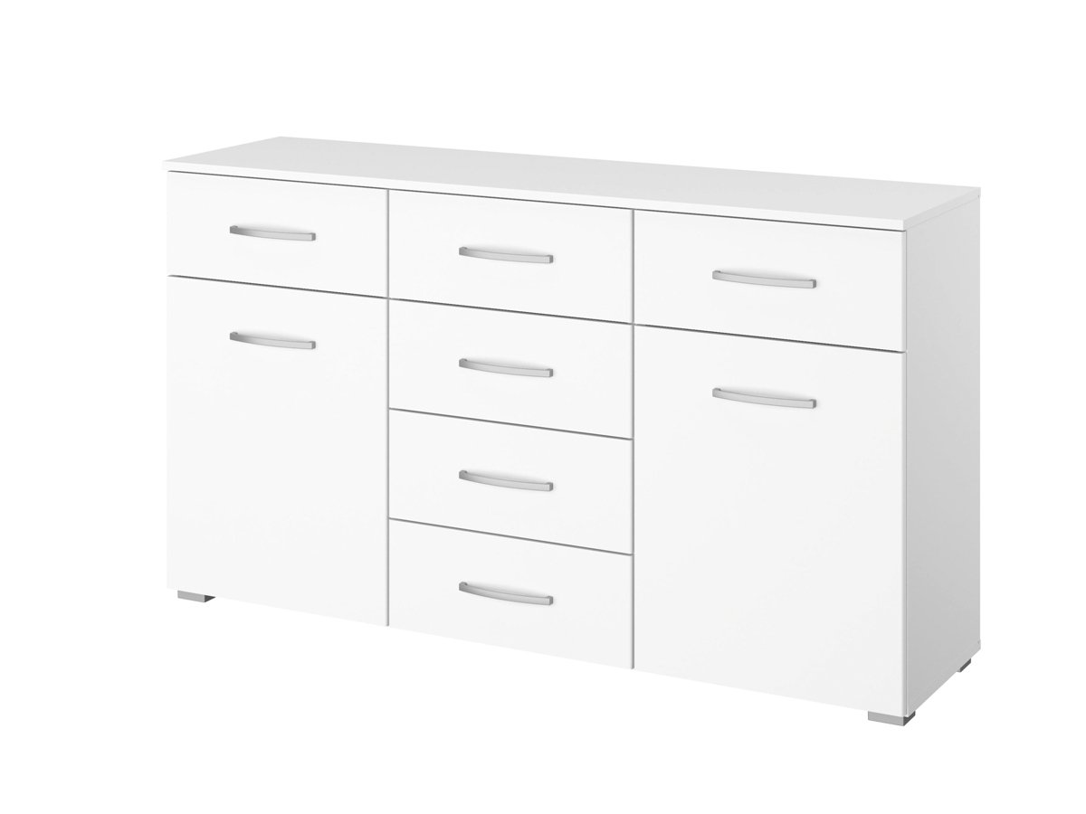 Kommode 2-türig weiß 140 cm - ADITIO Kommode 2-türig weiß 140 cm - ADITIO