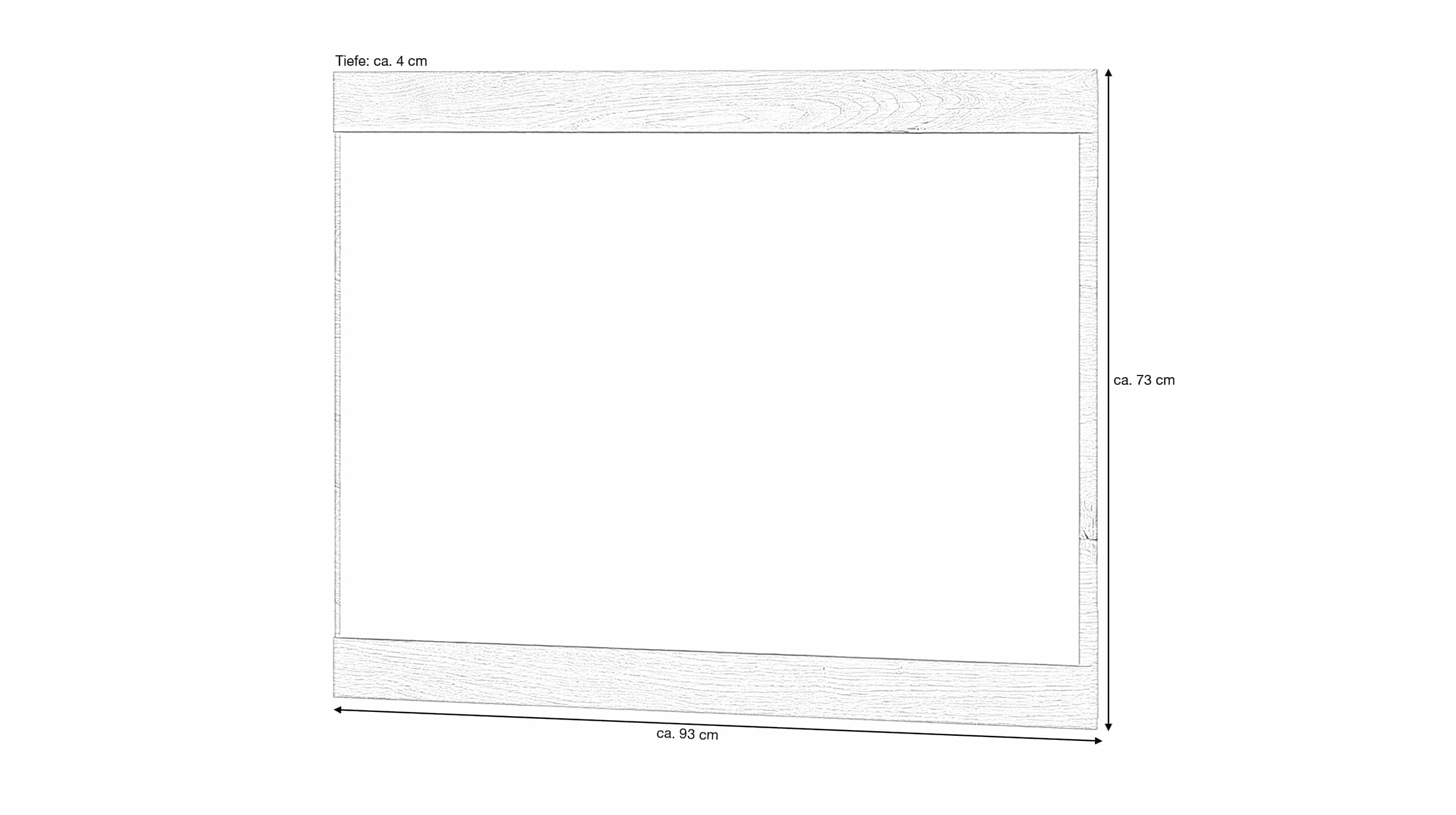 Wandspiegel Viking Eiche 93 x 73 cm - GRANO