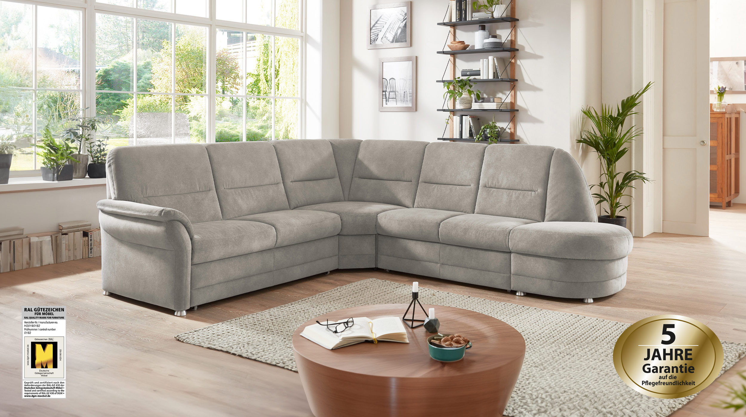 Couchliebe® Wohnlandschaft planbar - saddle alu - Basis Version Q+ - HERMASO