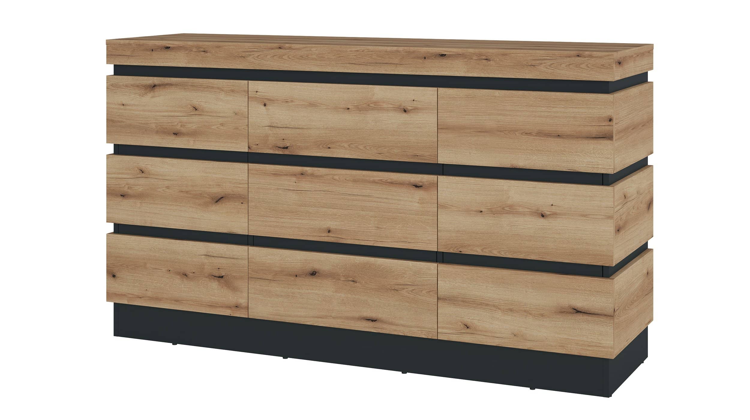 Kommode Coast Evoke Eiche - grau 161 cm - CORTE Kommode Coast Evoke Eiche - grau 161 cm - CORTE