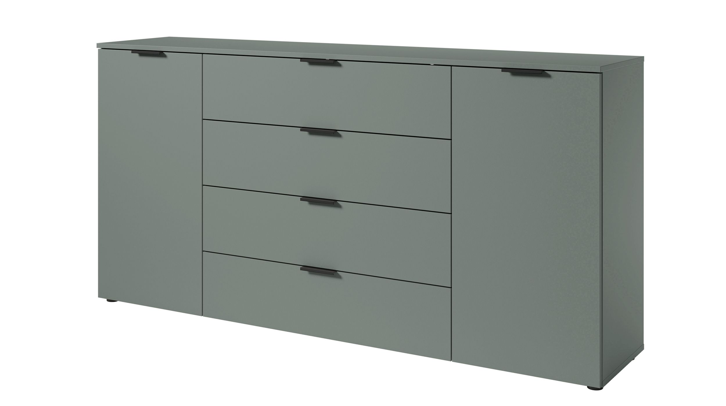 Sideboard mit 4 Schubladen grün 180 cm - LINZ Sideboard mit 4 Schubladen grün 180 cm - LINZ