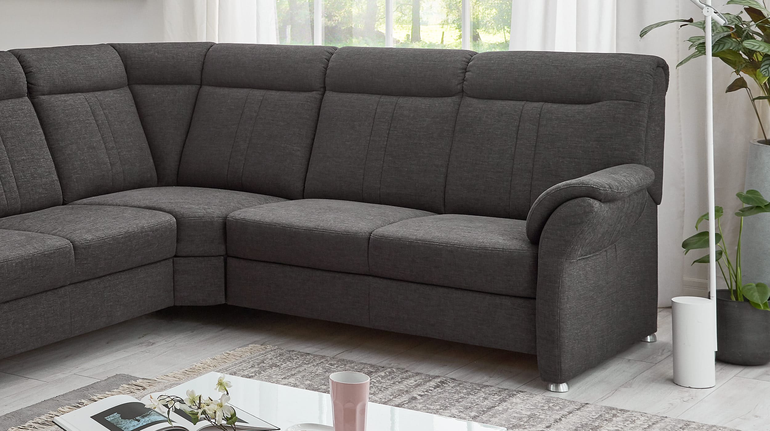 Couchliebe® Wohnlandschaft planbar - anthrazit - Basis Version - VINCENTO