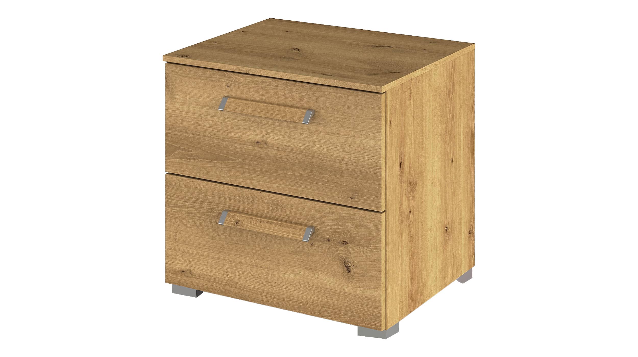 Nachttisch Asteiche 50 x 42 cm Nachtkommode - rauch - EVELYN Nachttisch Asteiche 50 x 42 cm Nachtkommode - rauch - EVELYN