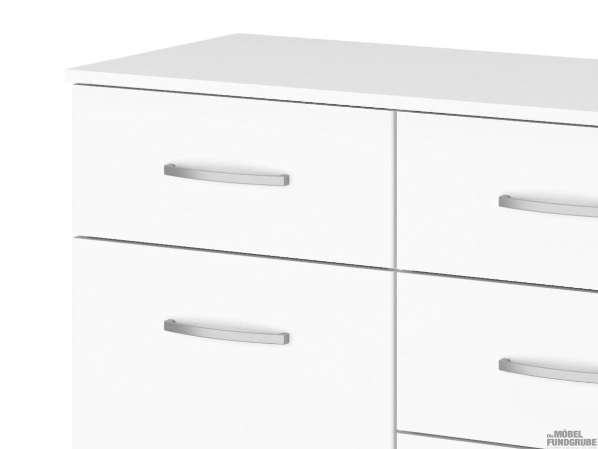 Kommode 2-türig weiß 140 cm - ADITIO