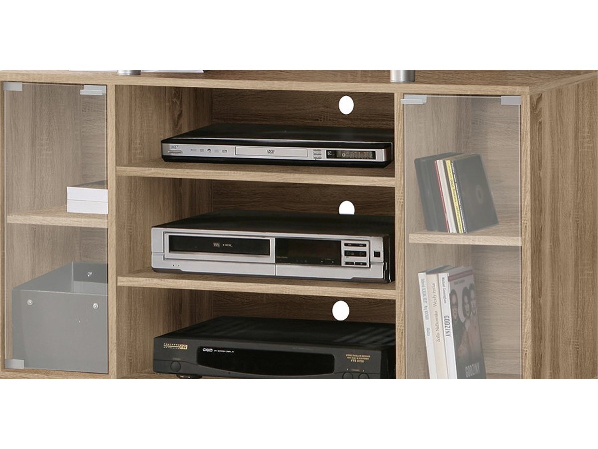 TV - Lowboard 100 cm Sonoma Eiche - HAPPY