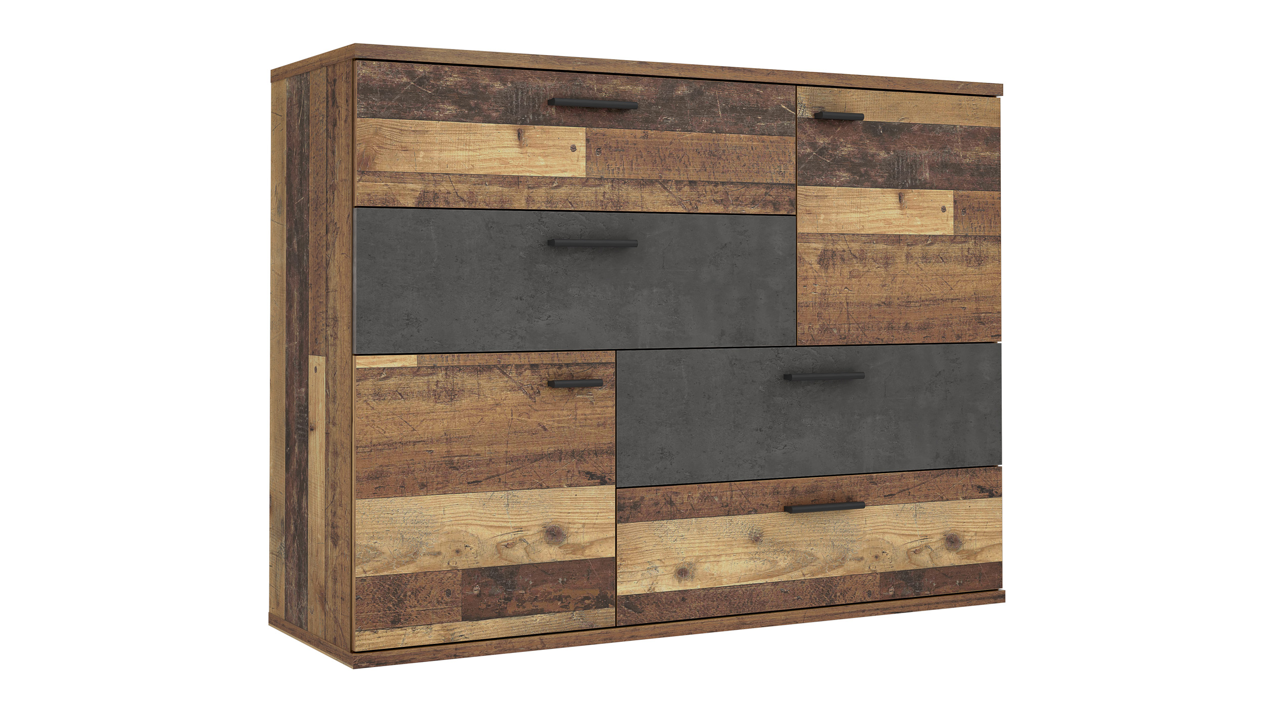 Kommode Old Wood - grau 125 cm - SKIVE Kommode Old Wood - grau 125 cm - SKIVE