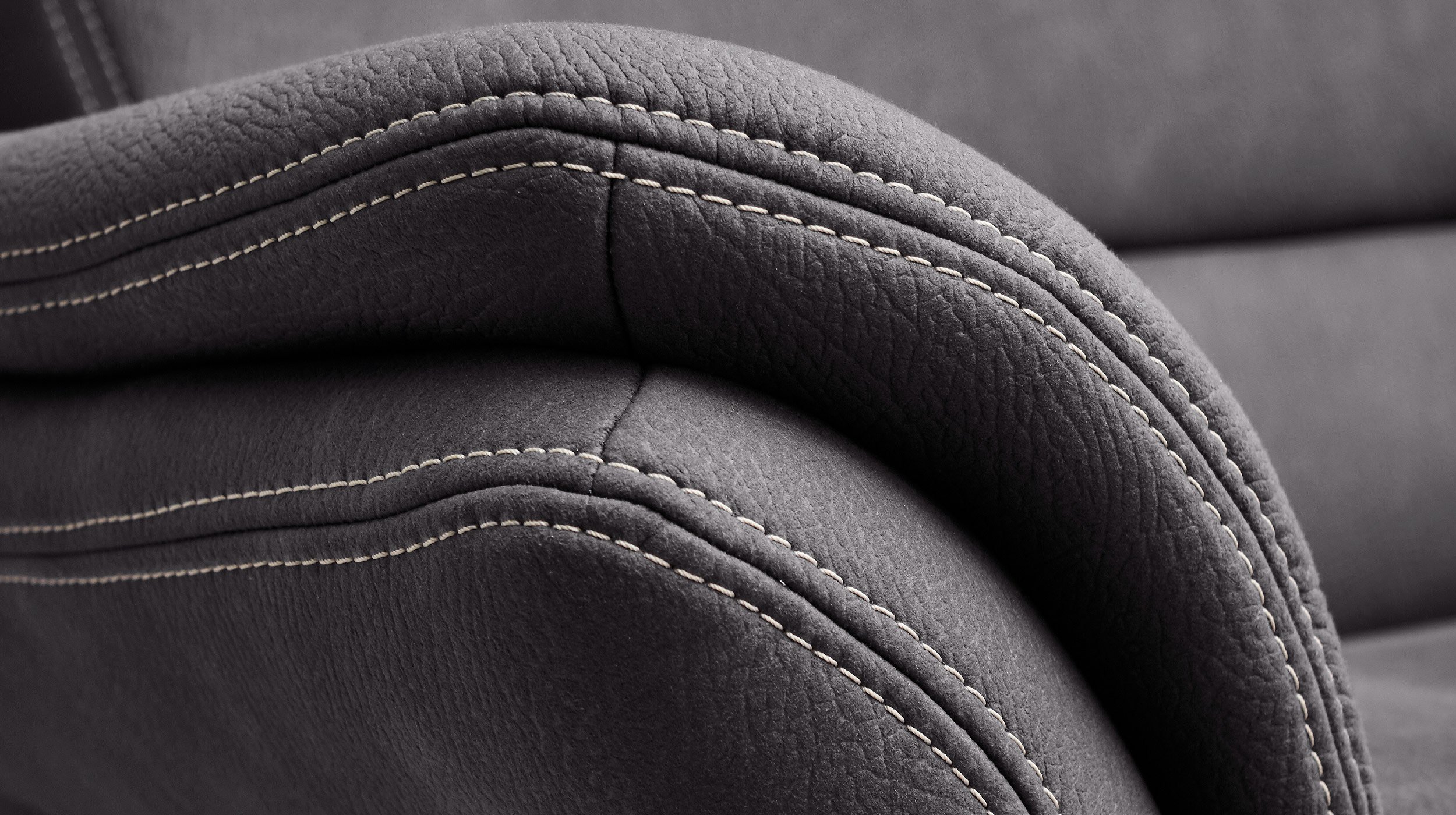 Couchliebe® Wohnlandschaft planbar - mammut grau - Basis Version - LEONARDO