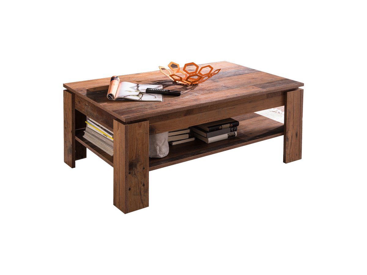 Couchtisch Old Wood 110 x 65 cm Wohnzimmertisch - INDY Couchtisch Old Wood 110 x 65 cm Wohnzimmertisch - INDY