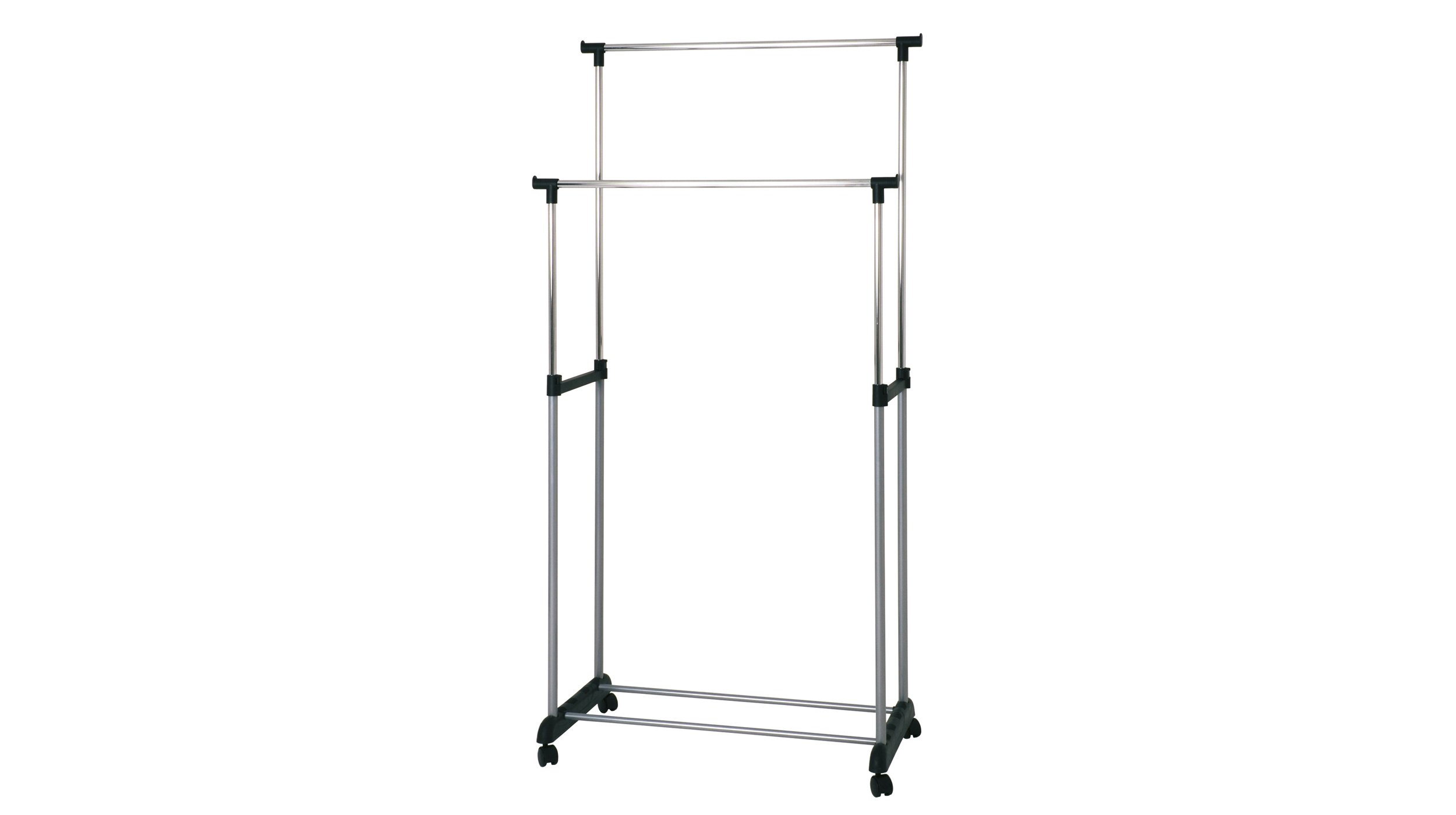Kleiderständer Kleiderwagen schwarz/chrom 80 cm - SAMA Kleiderständer Kleiderwagen schwarz/chrom 80 cm - SAMA