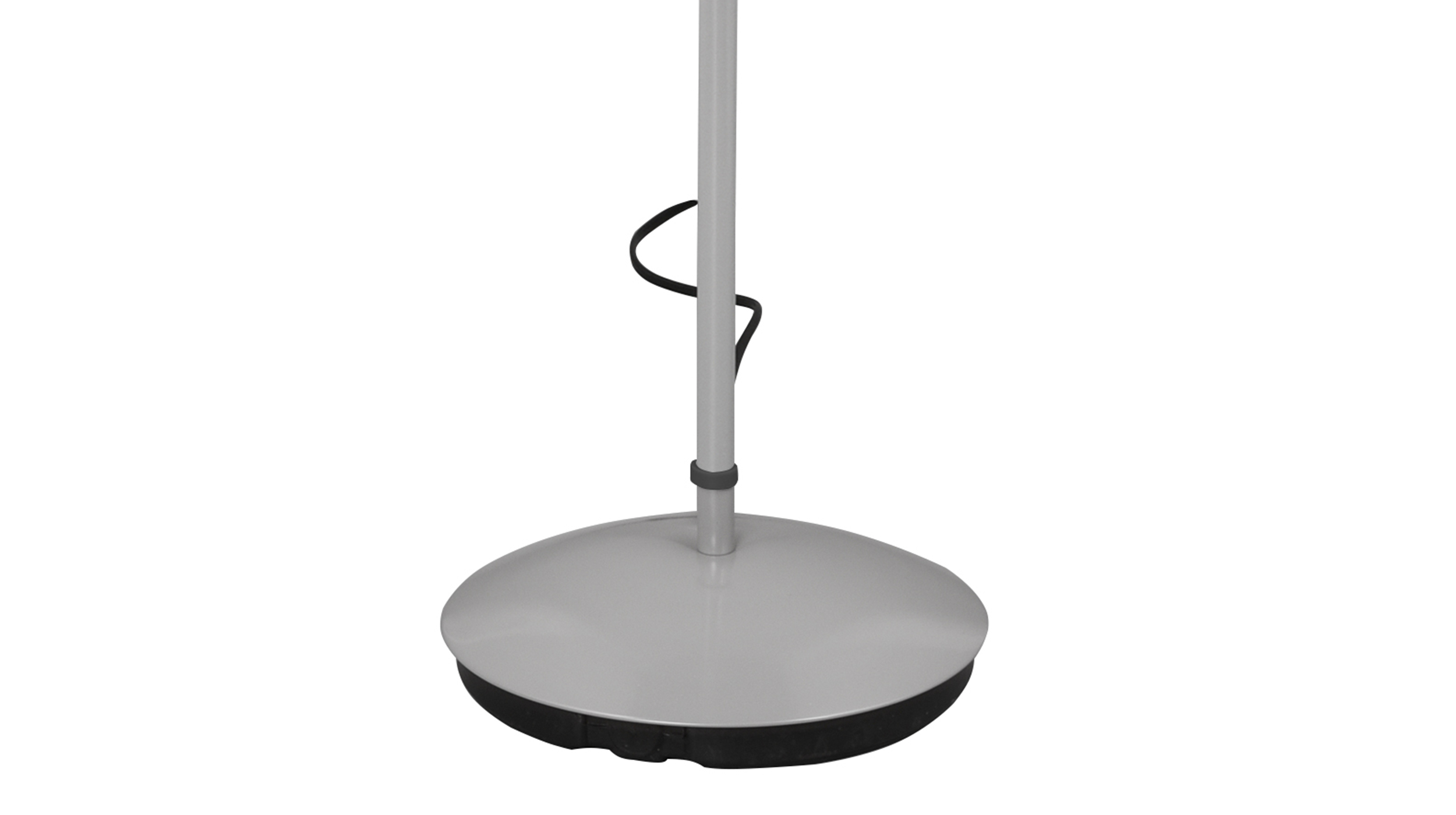 Stehlampe titanfarben ca. 180 cm mit Leselicht - ERZWO
