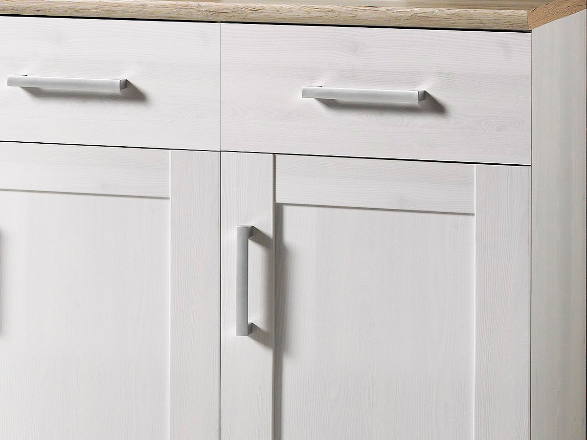 Sideboard 3 türig San Remo Eiche - Sibiu Lärche 140 cm - ROMANCE