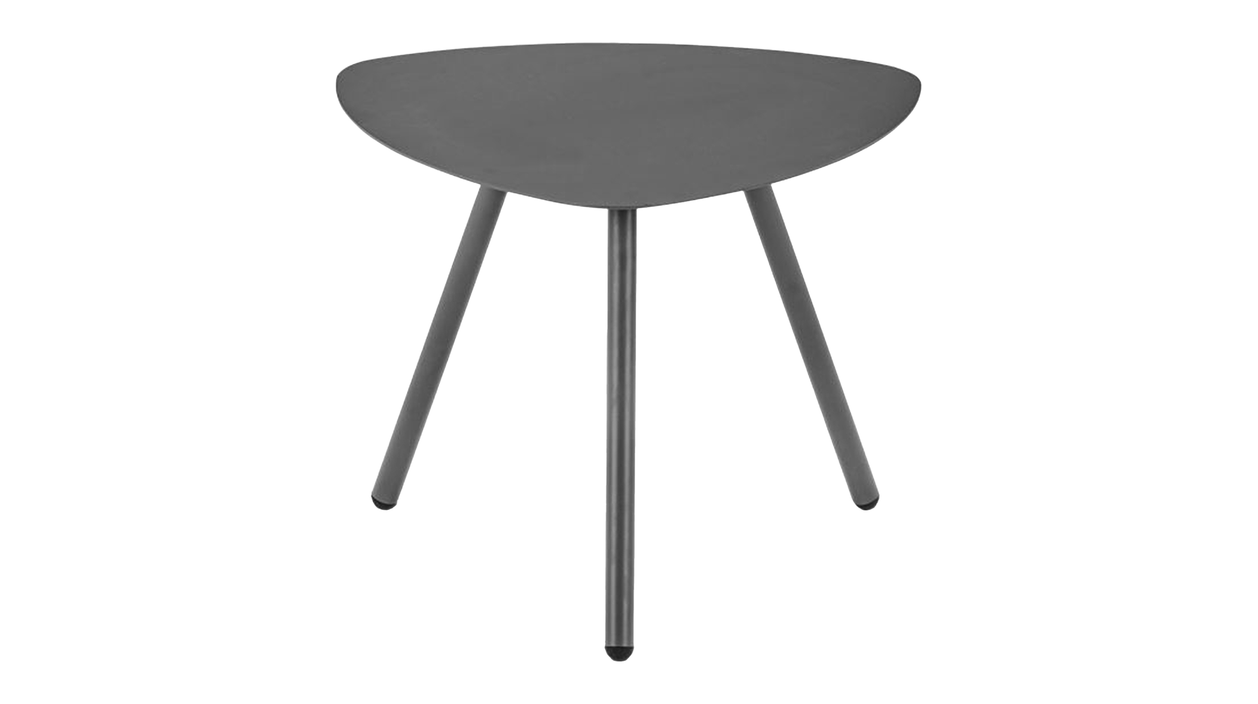 Beistelltisch schwarz Metall - dreieckig - 50 x 40 cm - MIRA Beistelltisch Metall schwarz dreieckig 50 cm - MIRA