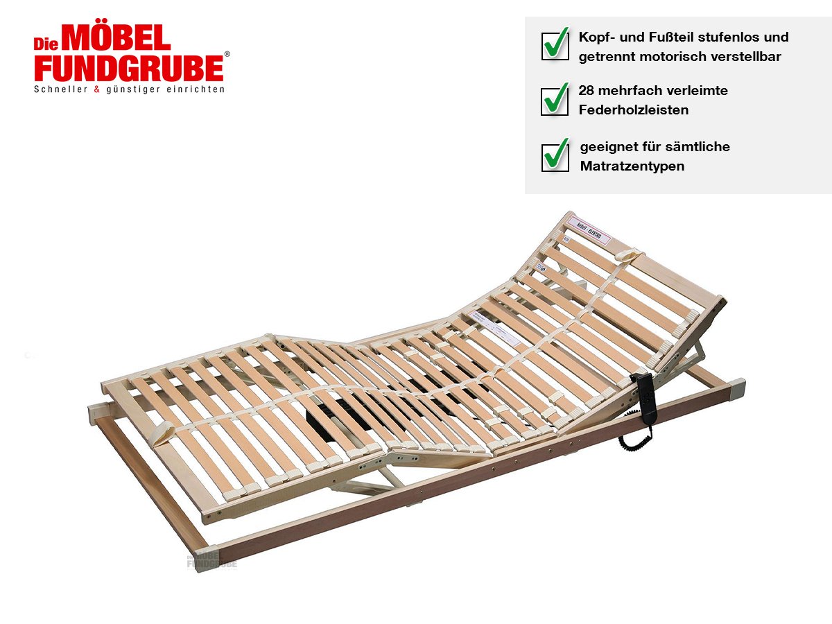 Lattenrost 90 x 200 cm KF mit Motor verstellbar - REBELL