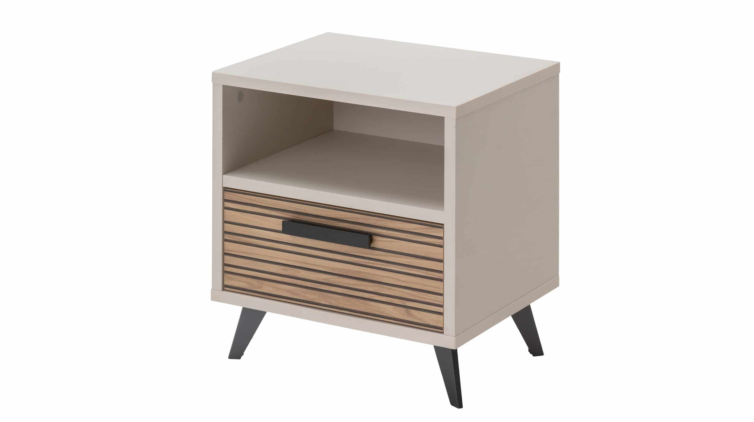 Nachttisch Eiche - beige - 50 x 55 cm - Nachtkommode - BRAVO Nachttisch Eiche - beige - 50 x 55 cm - Nachtkommode - BRAVO
