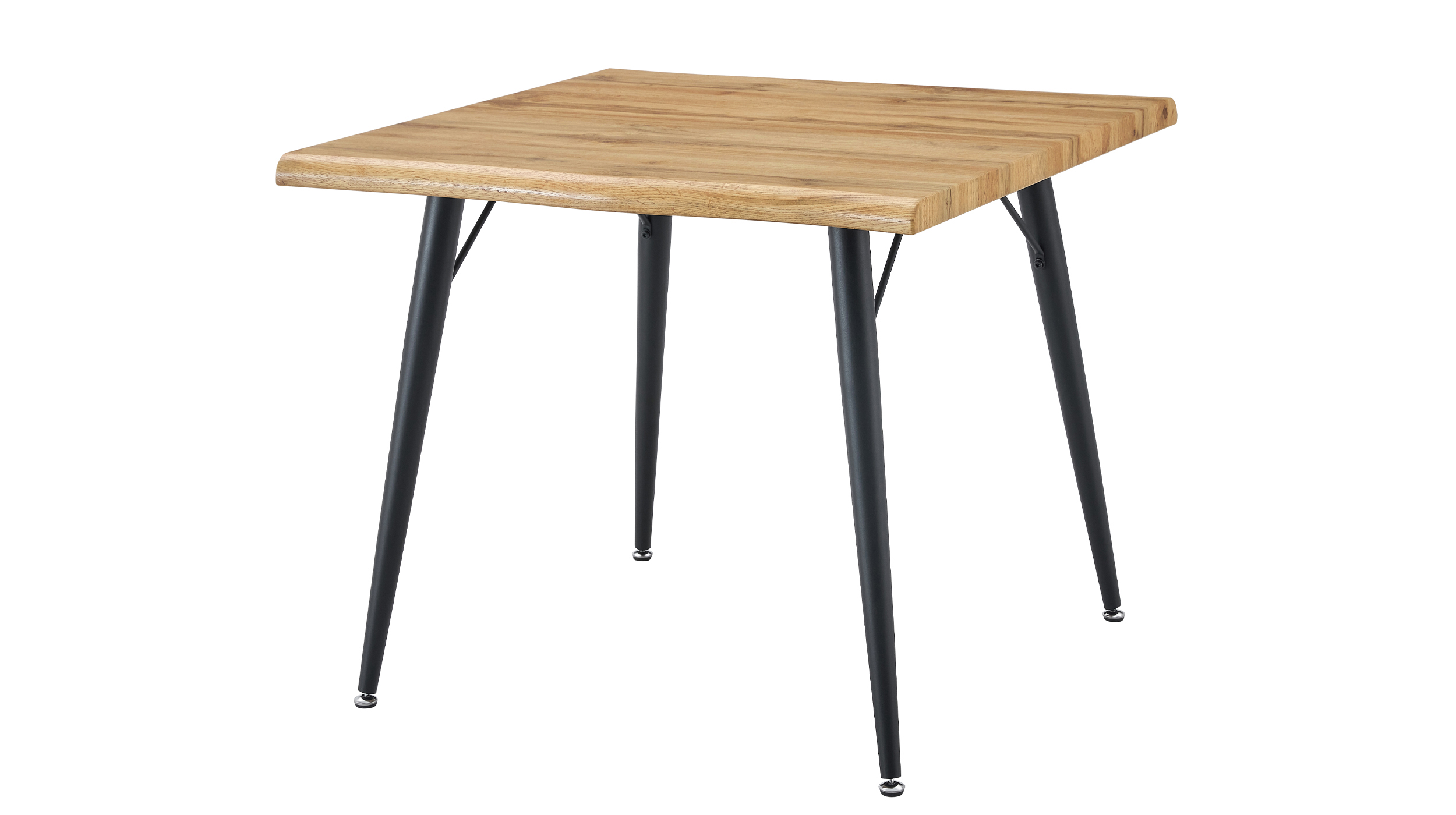 Esstisch Baumkantentisch Optik 90 x 90 cm Wildeiche - TAILIN Esstisch Baumkantentisch Optik 90 x 90 cm Wildeiche - TAILIN