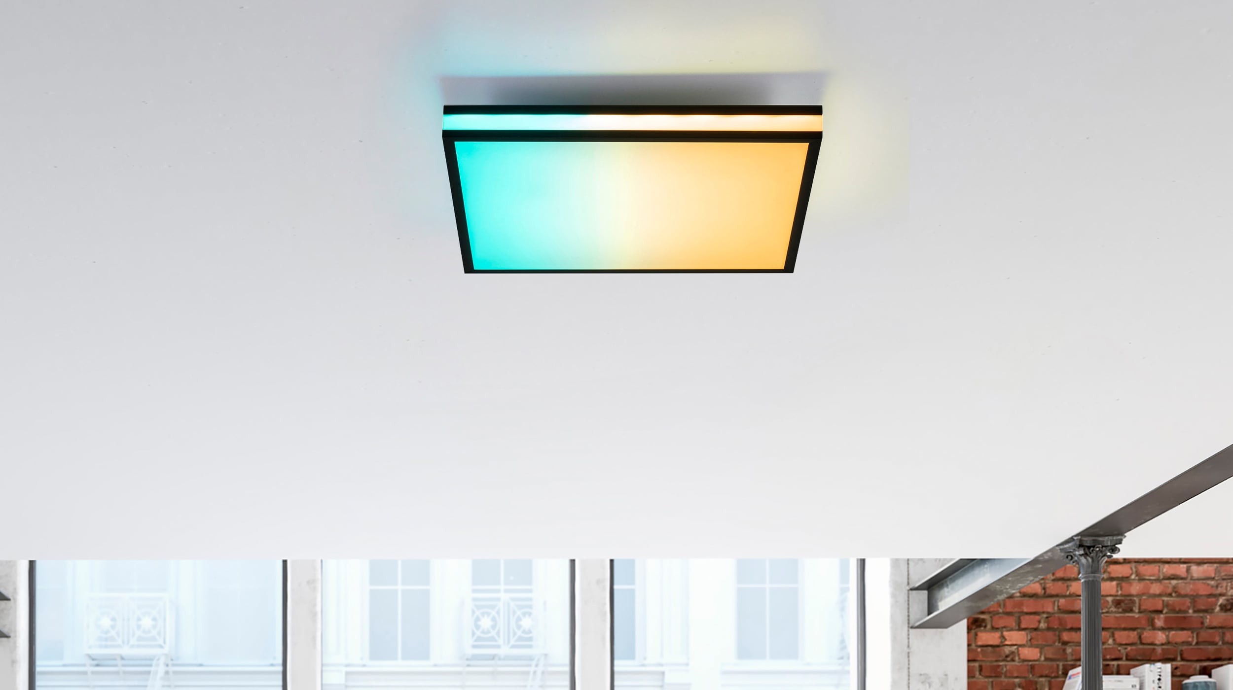 Deckenleuchte LED schwarz mit RGB-Farbwechsel - MARIO BLACK
