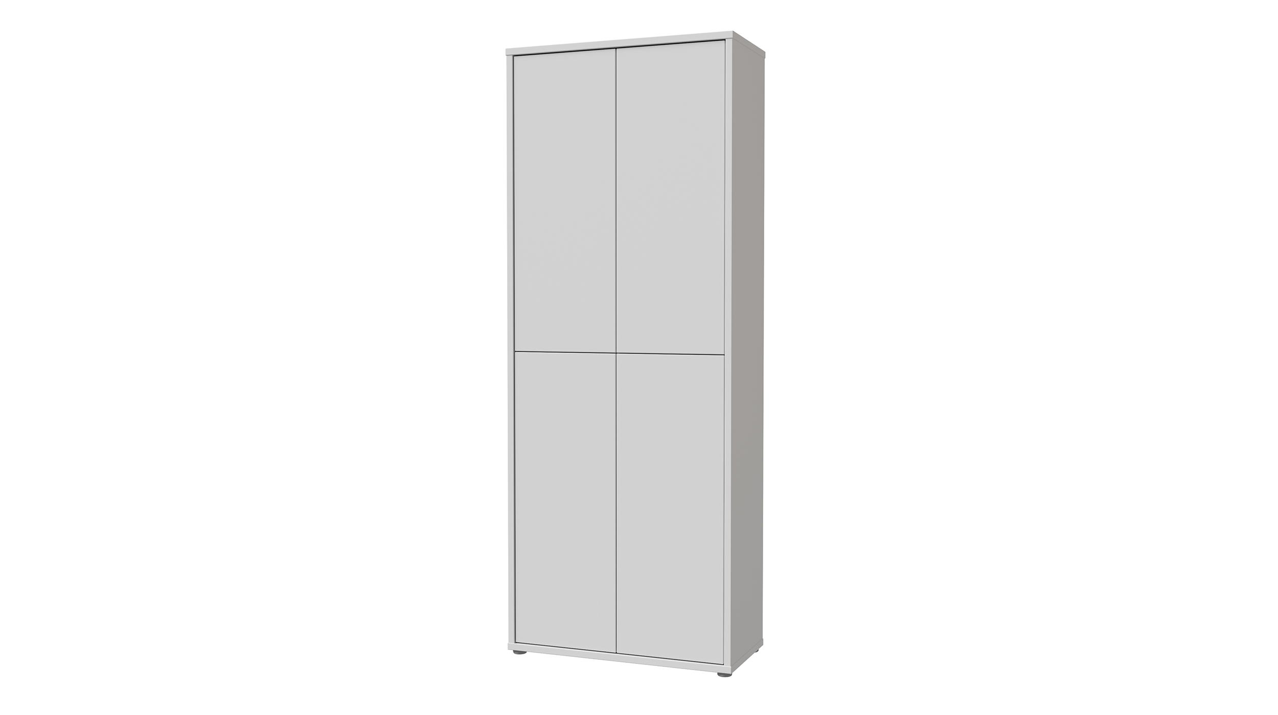 Schuhschrank hellgrau 75 x 192 cm 4-türig - ALICE SPRINGS Schuhschrank hellgrau 75 x 192 cm 4-türig - ALICE