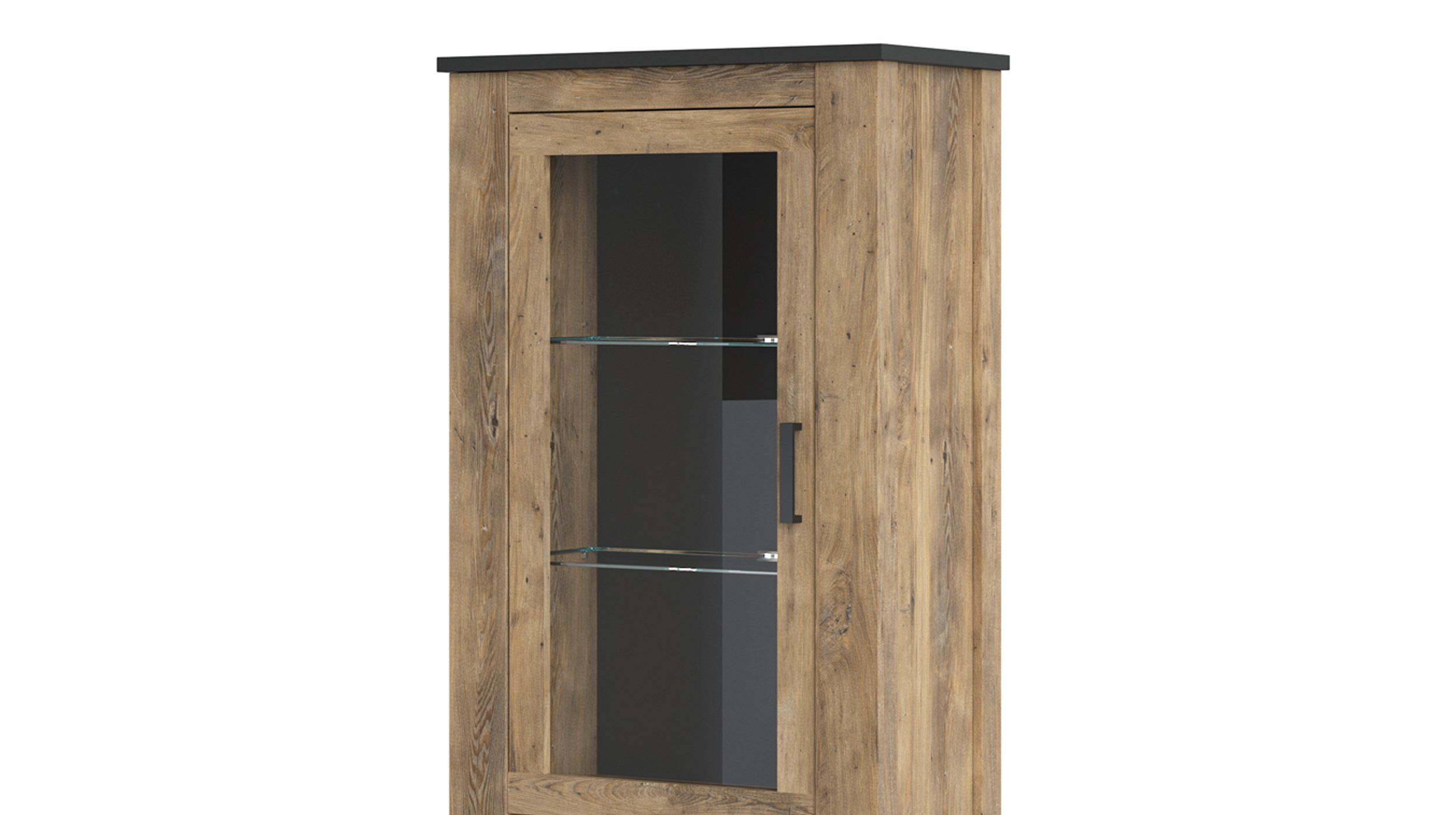 Vitrine mit Glastür Kastanie Breslau - Matera 191 cm - RAPALLO