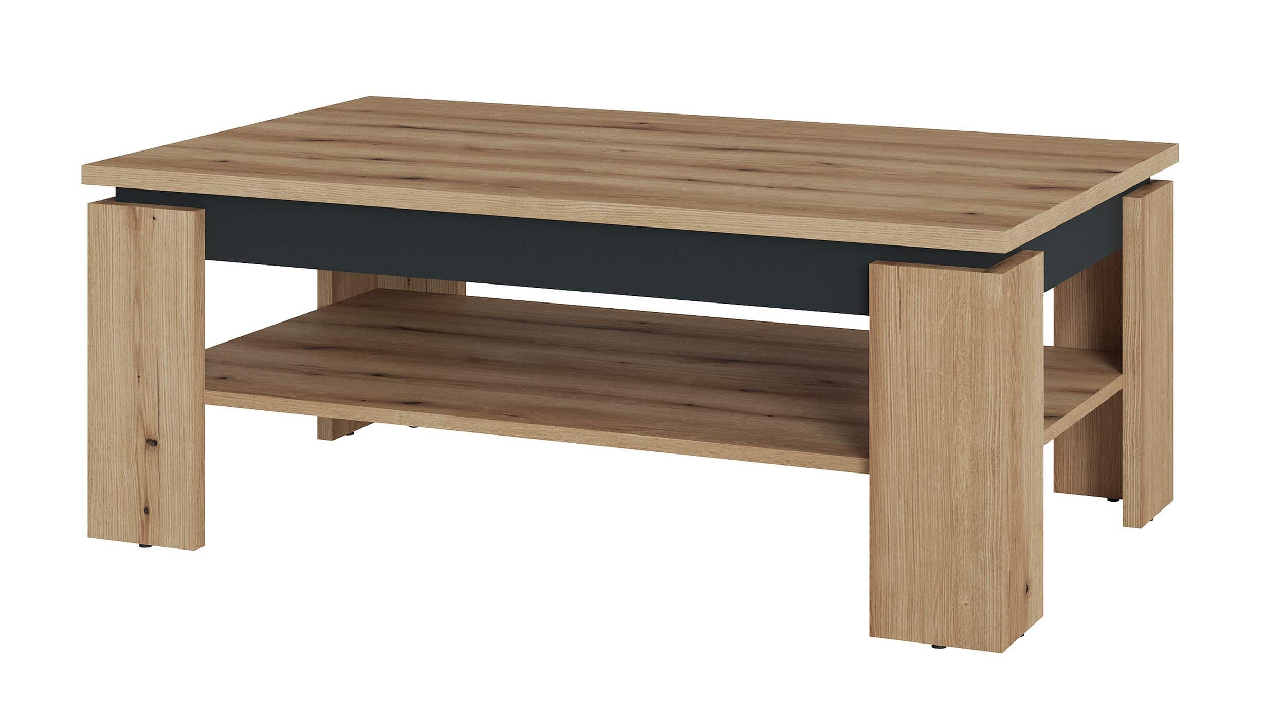 Couchtisch Coast Evoke Eiche - grau 110 x 67 cm - CORTE Couchtisch Coast Evoke Eiche - grau 110 x 67 cm - CORTE