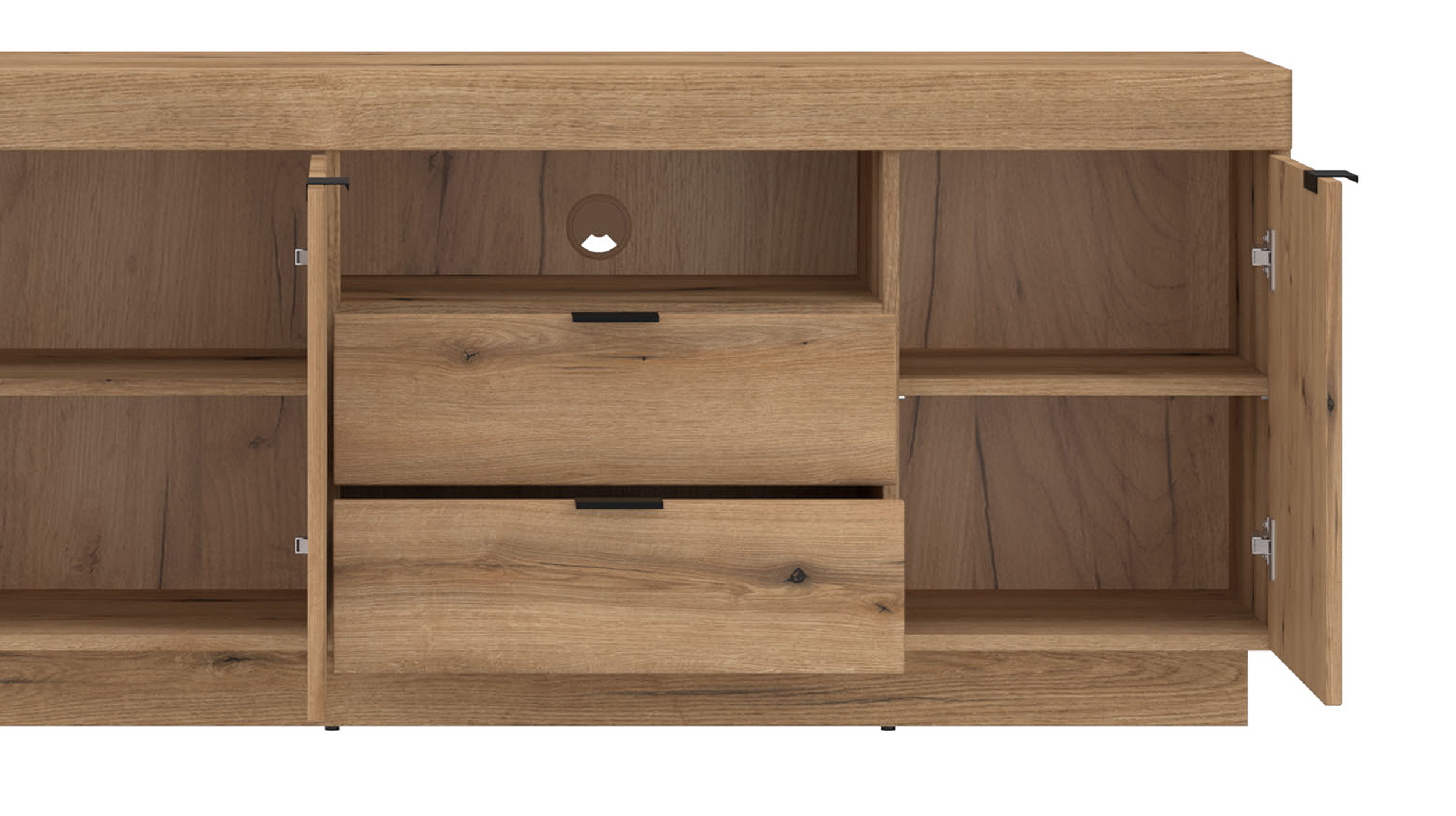 TV-Lowboard Coast Evoke Eiche - 186 cm - DELAMAR 