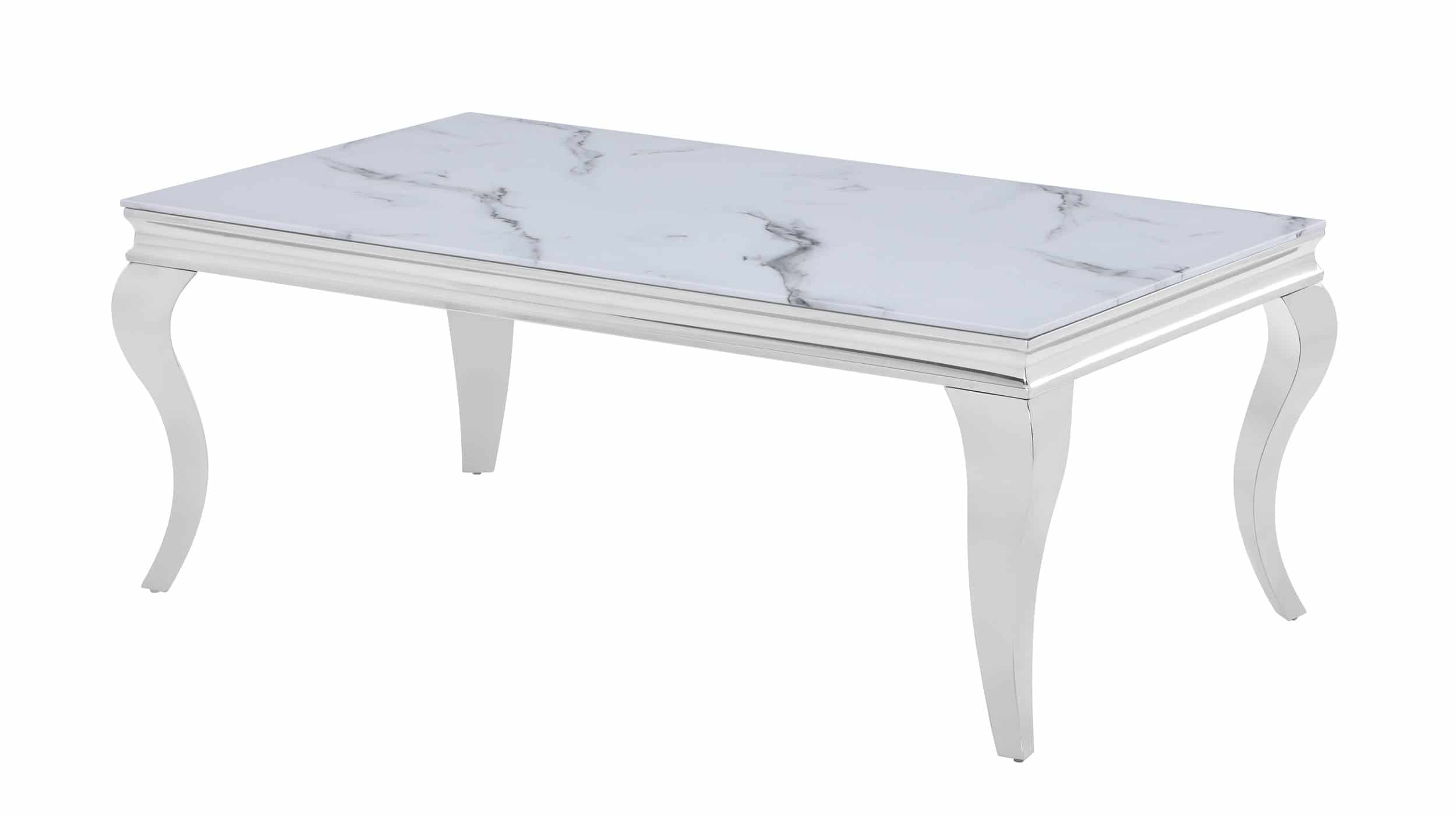 Couchtisch Glasplatte Marmor Optik 115 x 65 cm - BELKA Couchtisch Glasplatte Marmor Optik 115 x 65 cm - BELKA