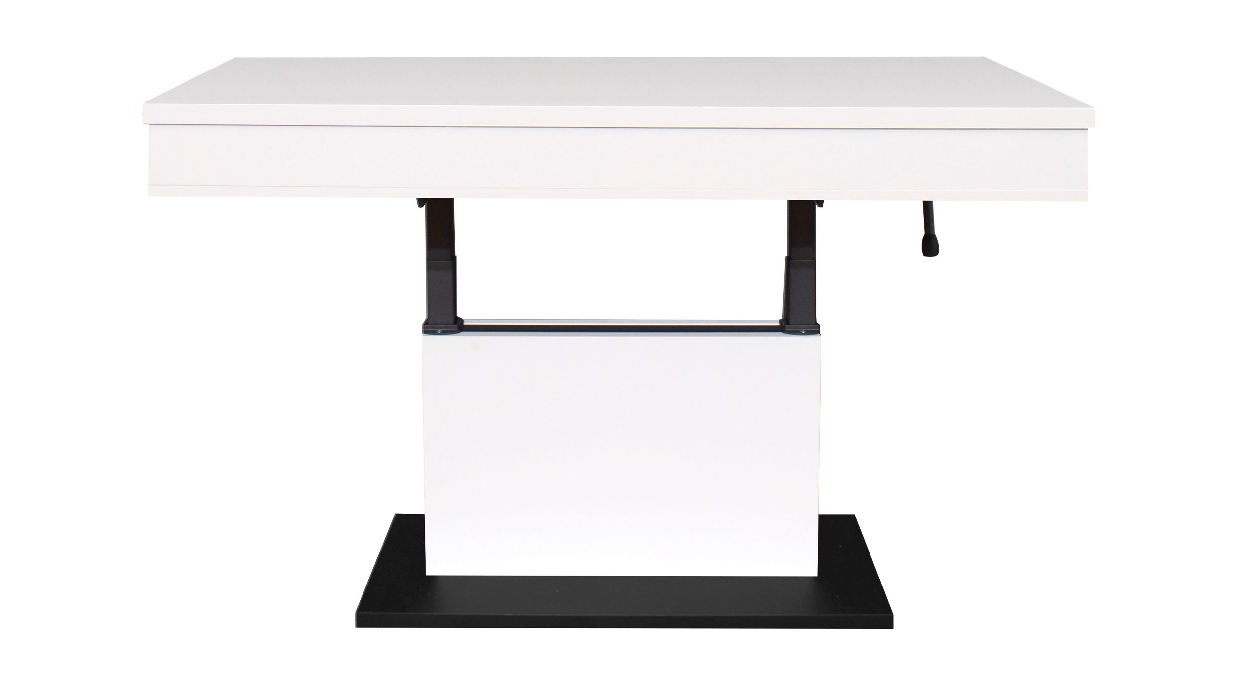 Couchtisch höhenverstellbar weiß 110 x 60 cm - LIFT Couchtisch höhenverstellbar weiß 110 x 60 cm - LIFT 110
