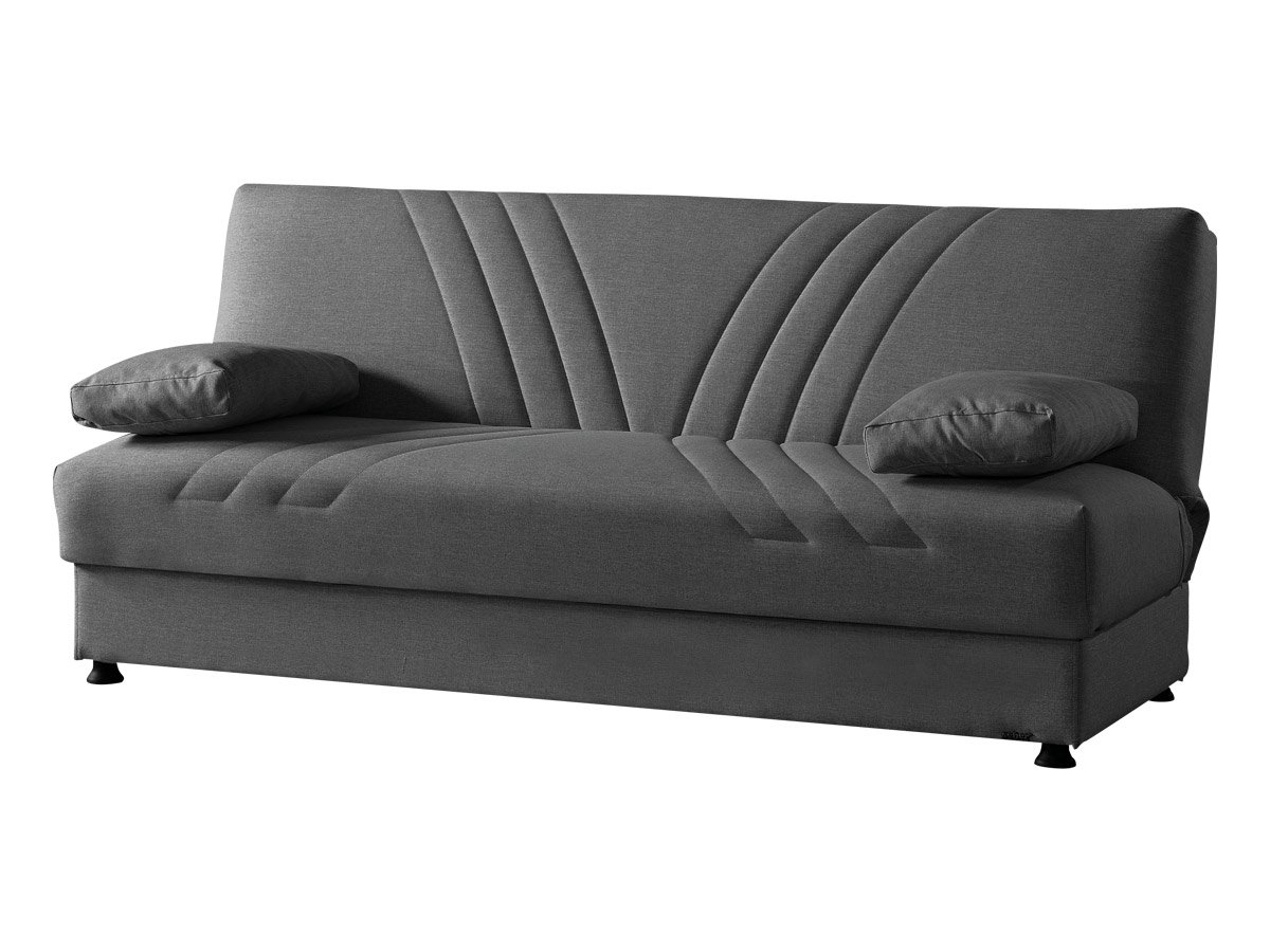 Einzelsofa grau 198 cm Schlaffunktion - KAYA Einzelsofa grau 198 cm Schlaffunktion - KAYA