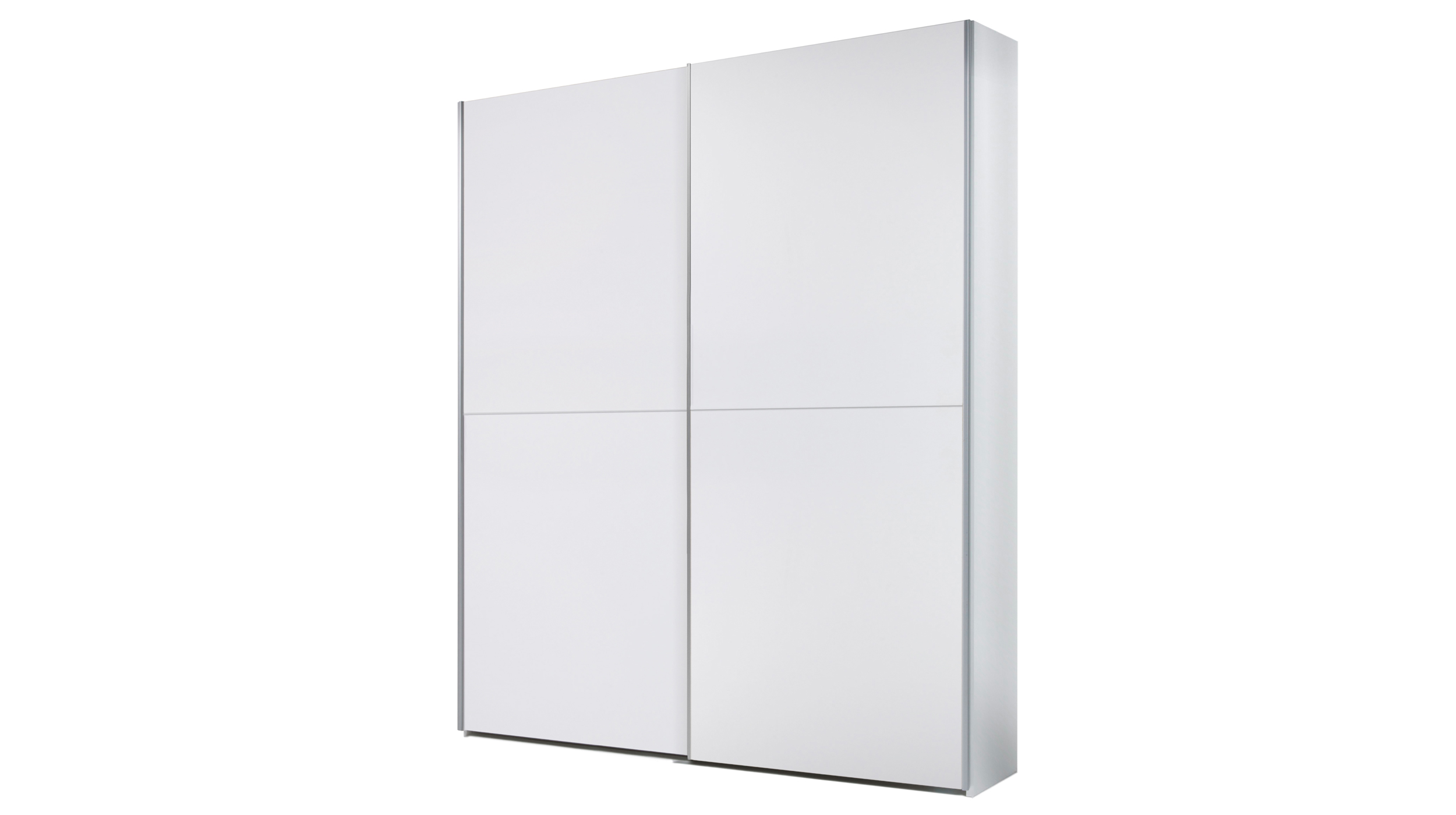 Schwebetürenschrank weiß 170 cm - TIME Schwebetürenschrank weiß 170 cm - TIME