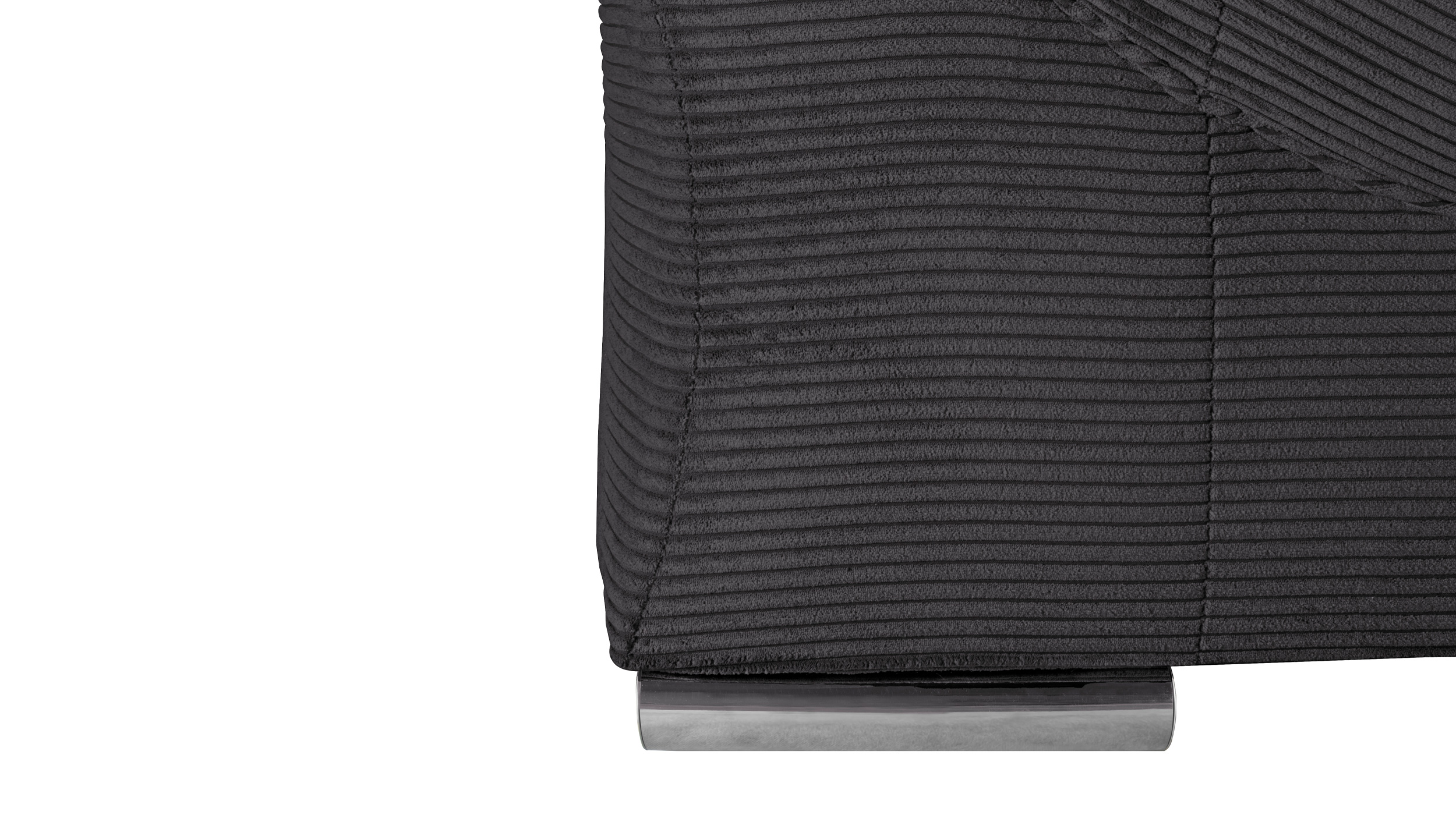 Ecksofa Cord anthrazit 335 x 225 cm - VERONA