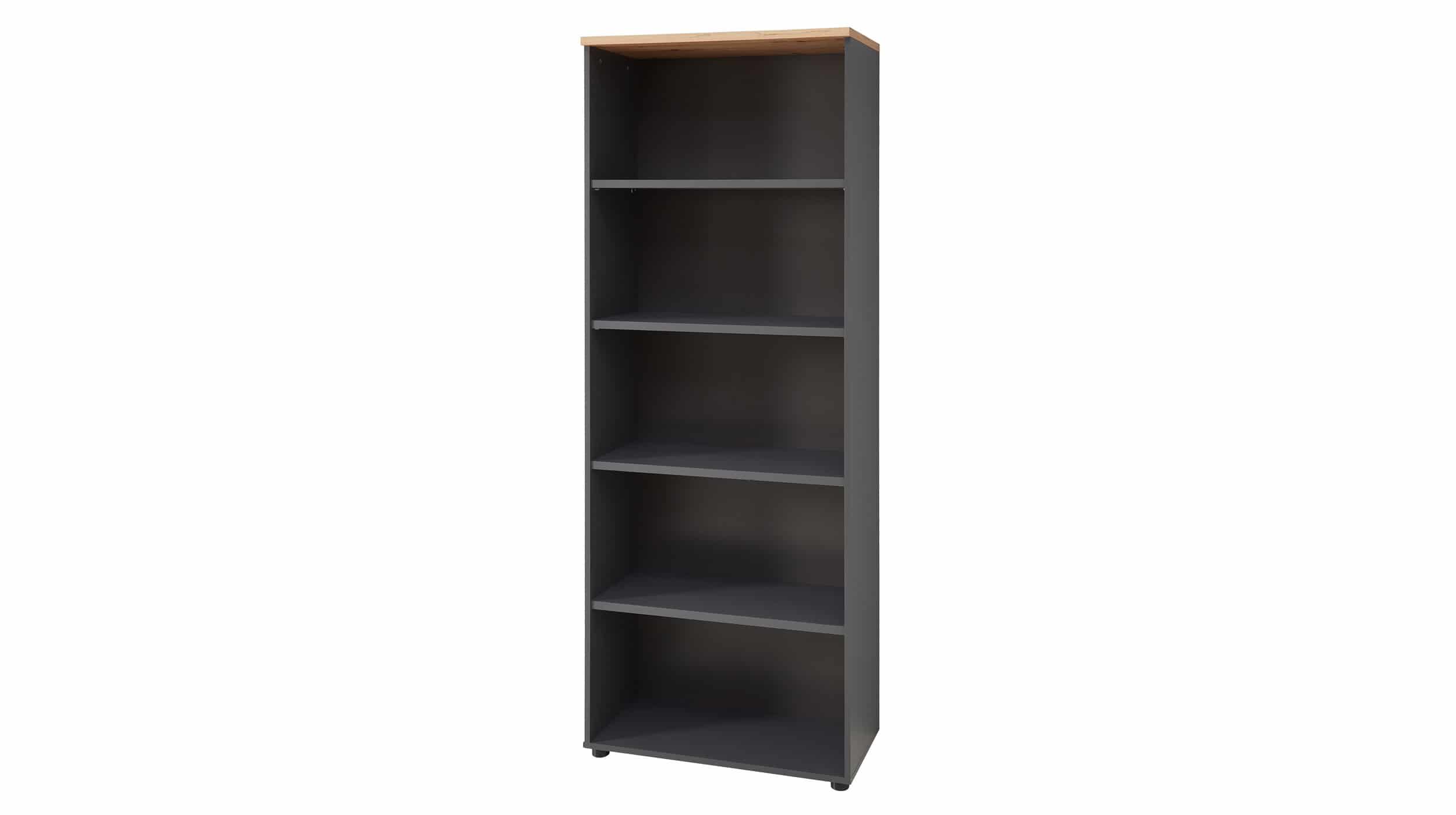 Büroregal graphit - Artisan Eiche 75 x 197 cm - MEMPHIS Büroregal graphit - Artisan Eiche 197 cm - MEMPHIS